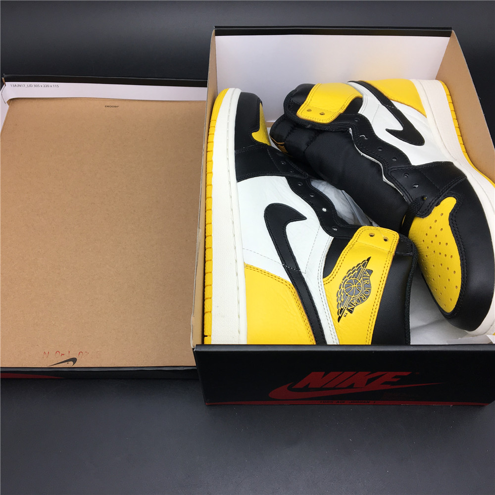 jordan air jordan 1 retro high - Blanco Amarillo Negro