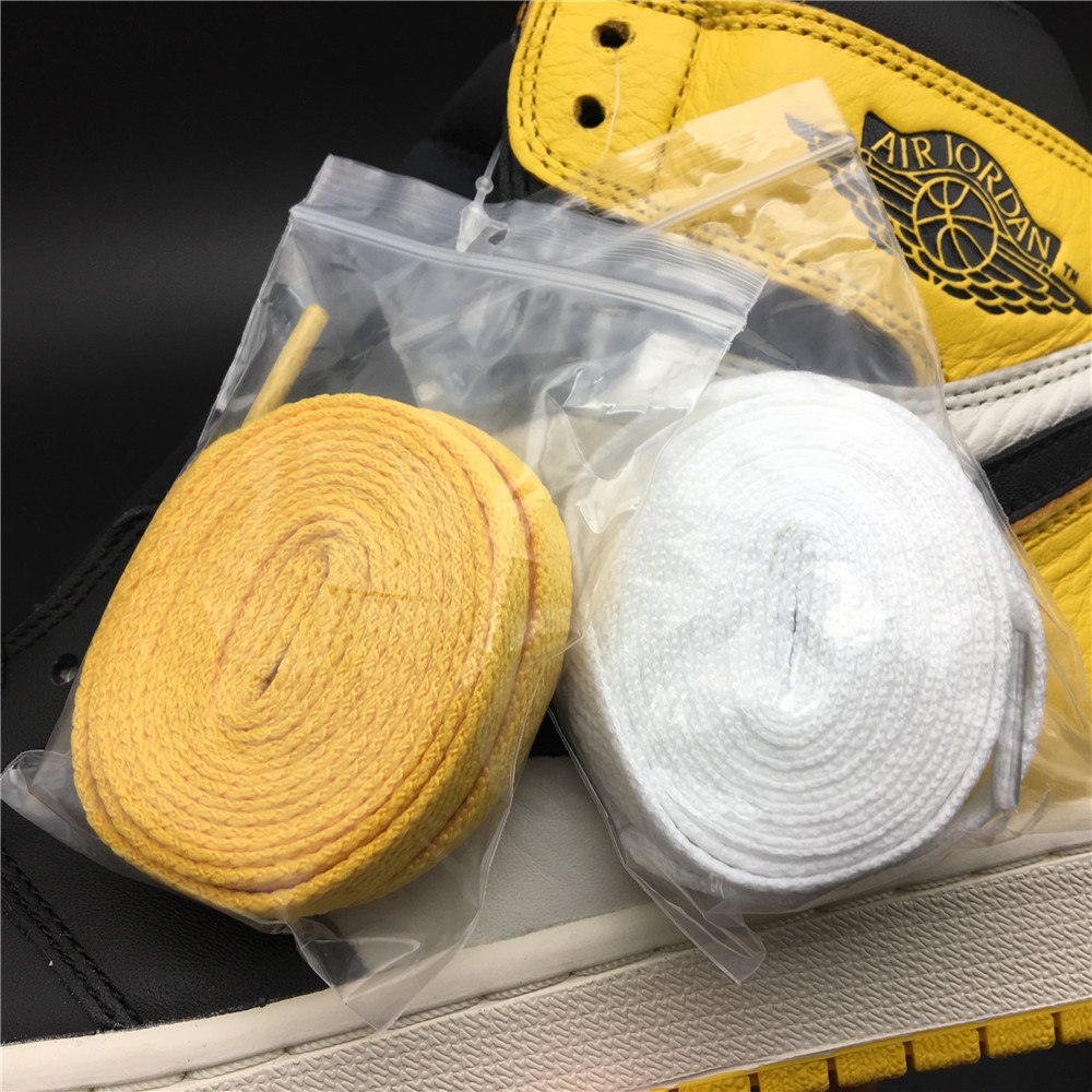 jordan air jordan 1 retro high - Blanco Amarillo Negro