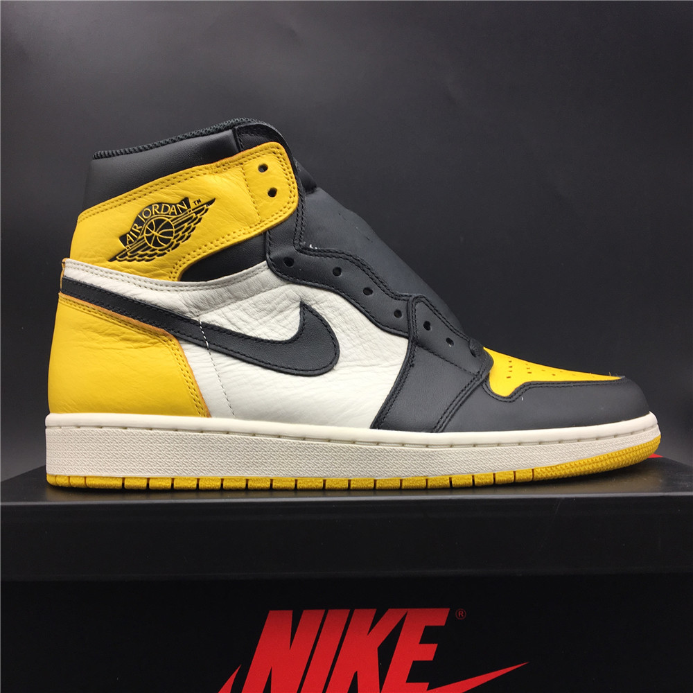 jordan air jordan 1 retro high - Blanco Amarillo Negro