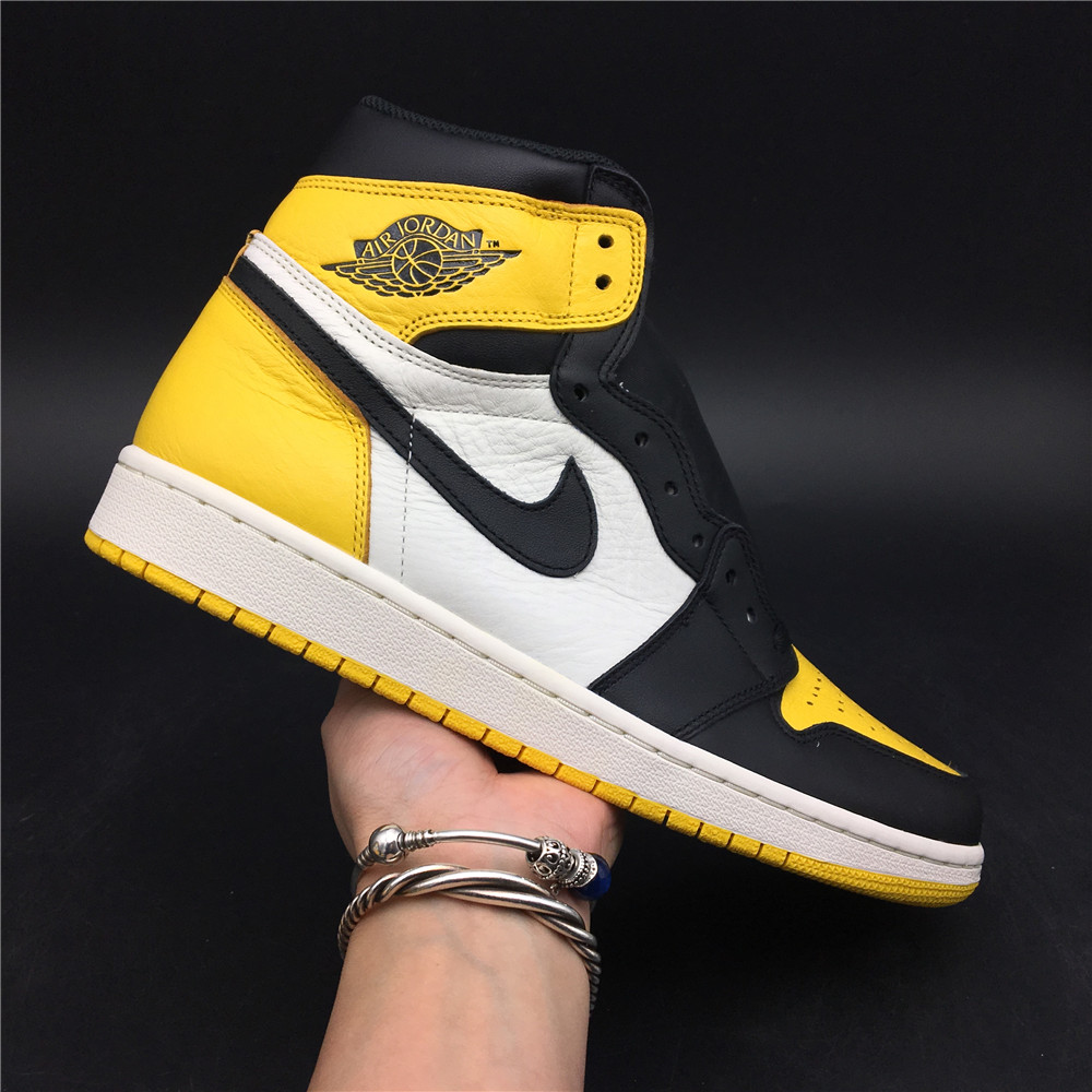 jordan air jordan 1 retro high - Blanco Amarillo Negro