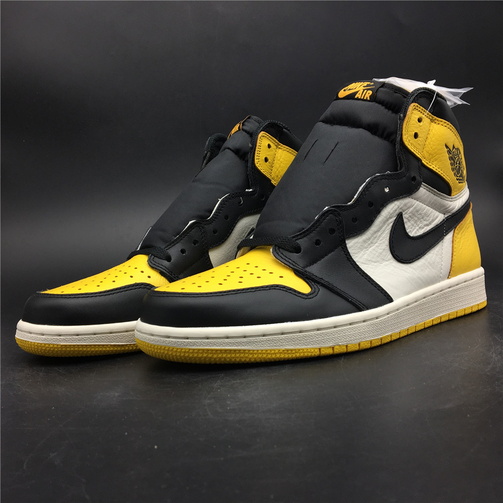 jordan air jordan 1 retro high - Blanco Amarillo Negro