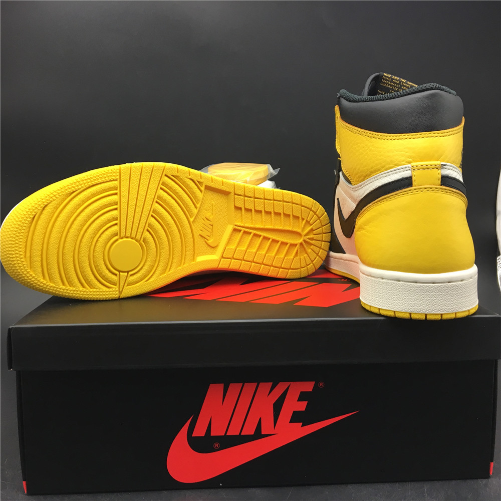jordan air jordan 1 retro high - Blanco Amarillo Negro