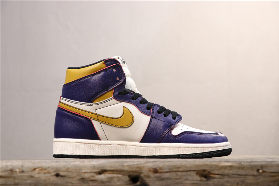 jordan air jordan 1 retro high - Blanco Amarillo Morado