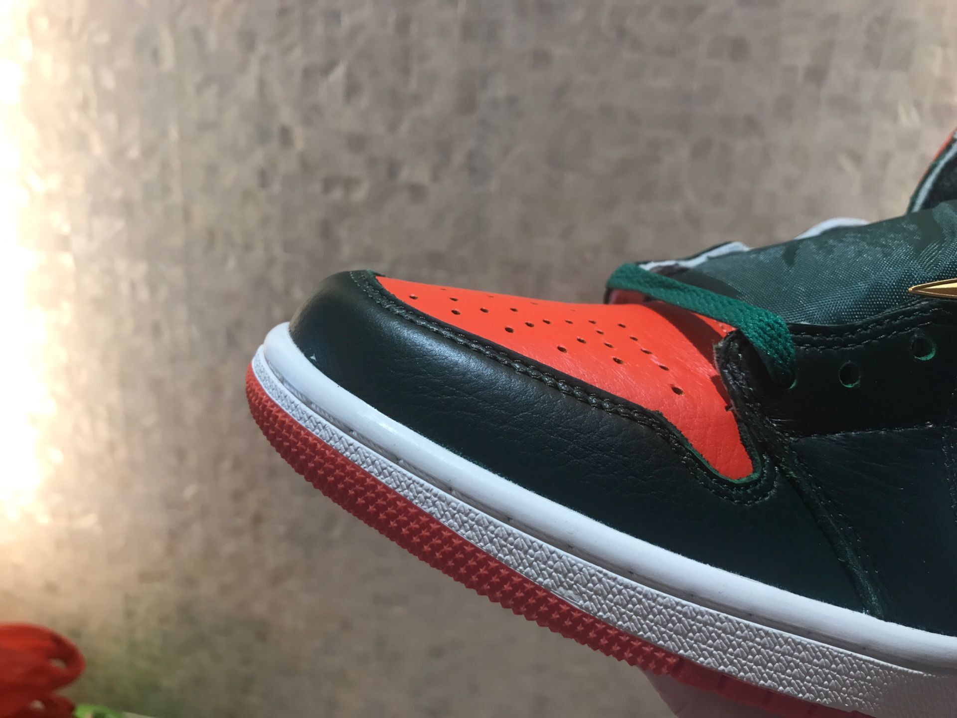 jordan air jordan 1 retro high - Verde Naranjo Blanco