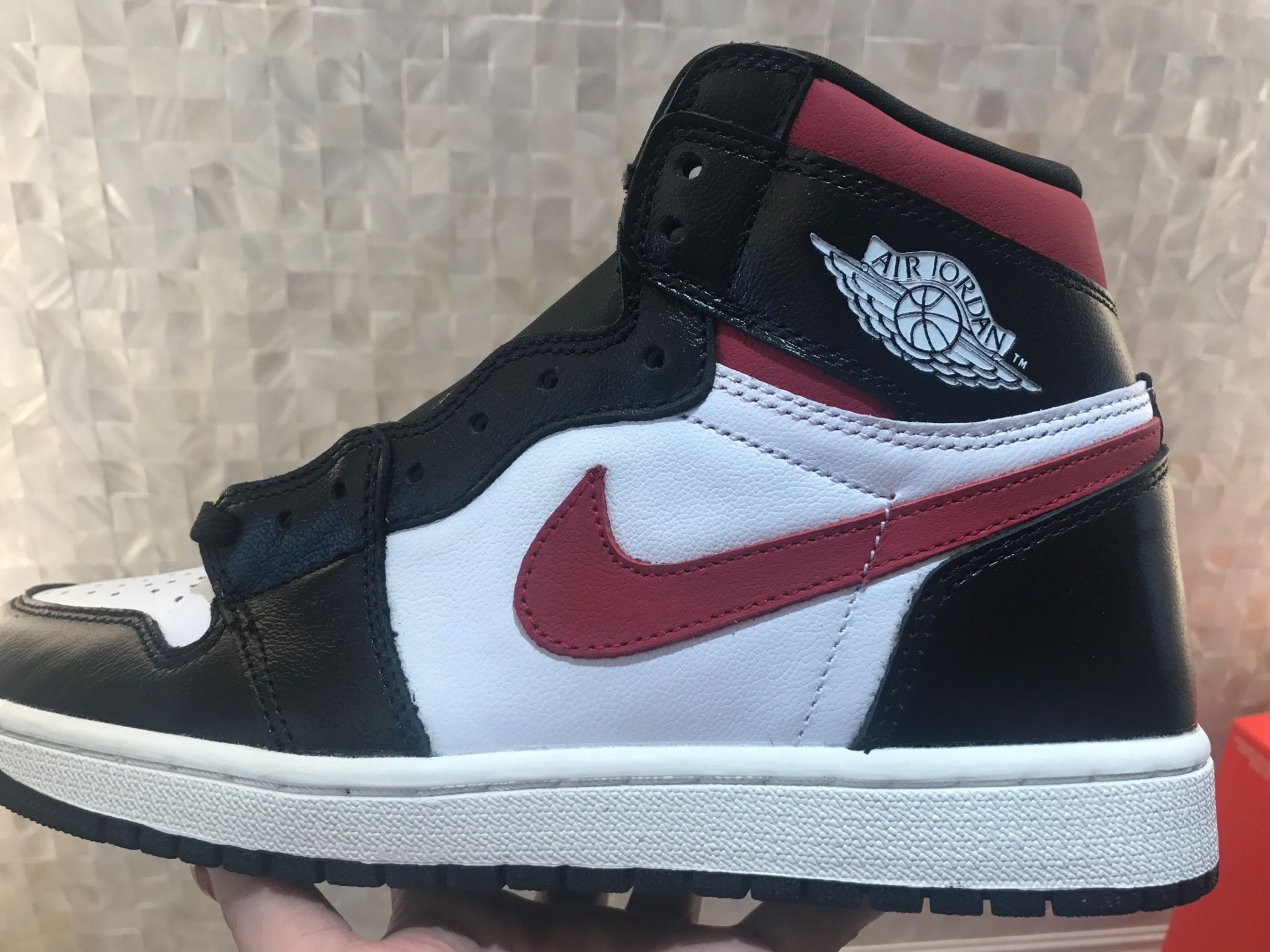 jordan air jordan 1 retro high - Negro Rojo Blanco