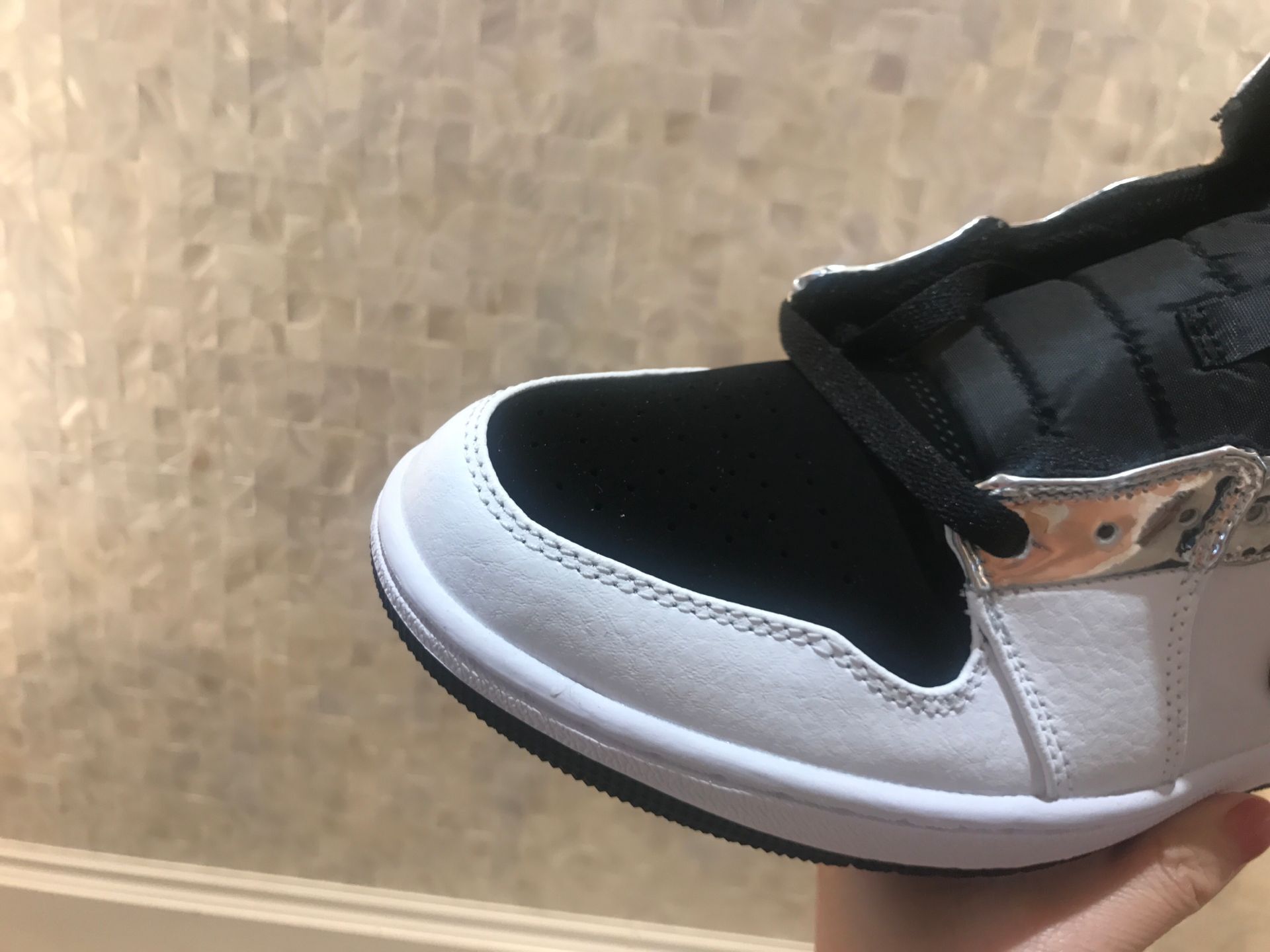 jordan air jordan 1 retro mid - Blanco Negro