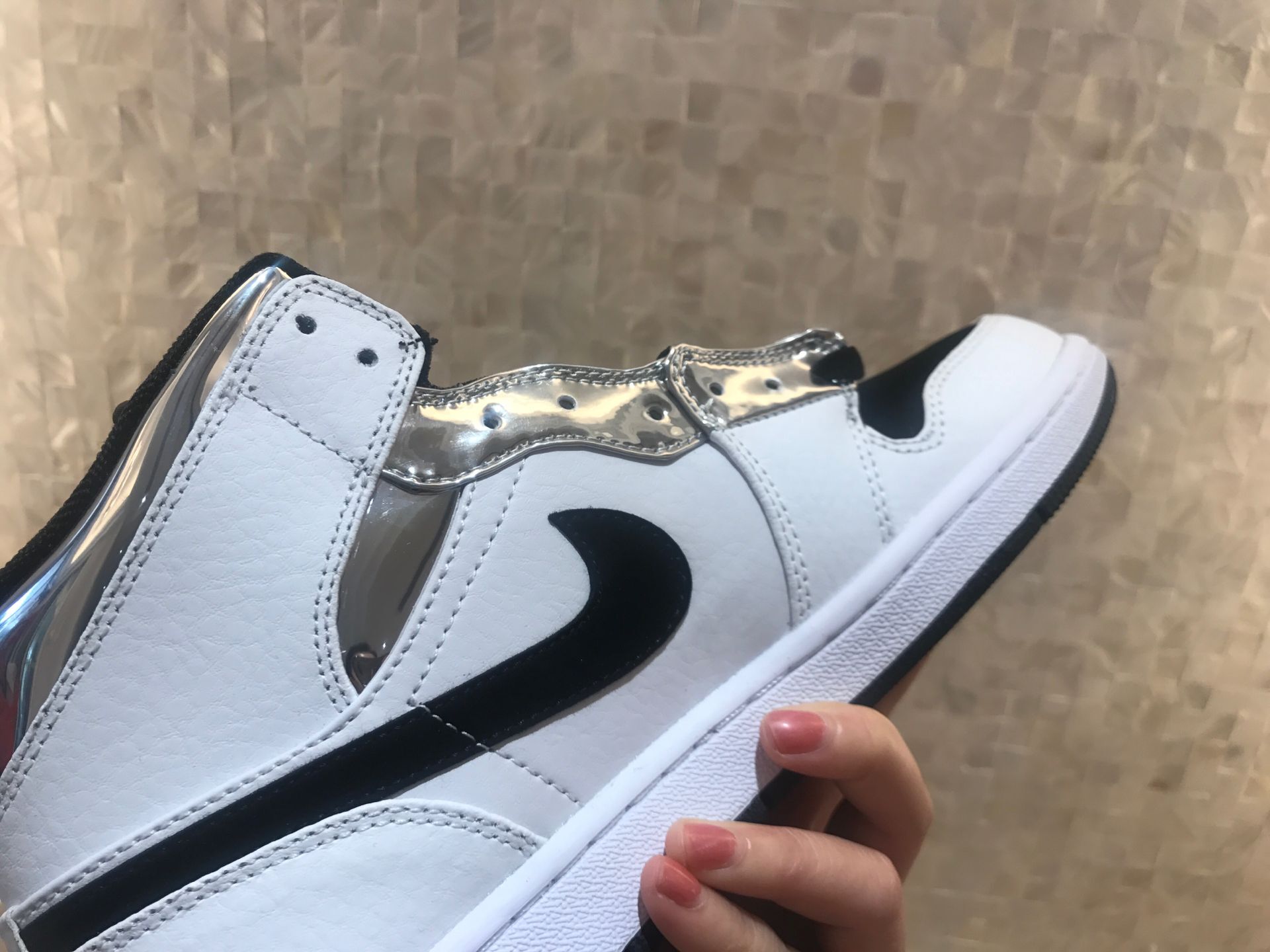 jordan air jordan 1 retro mid - Blanco Negro
