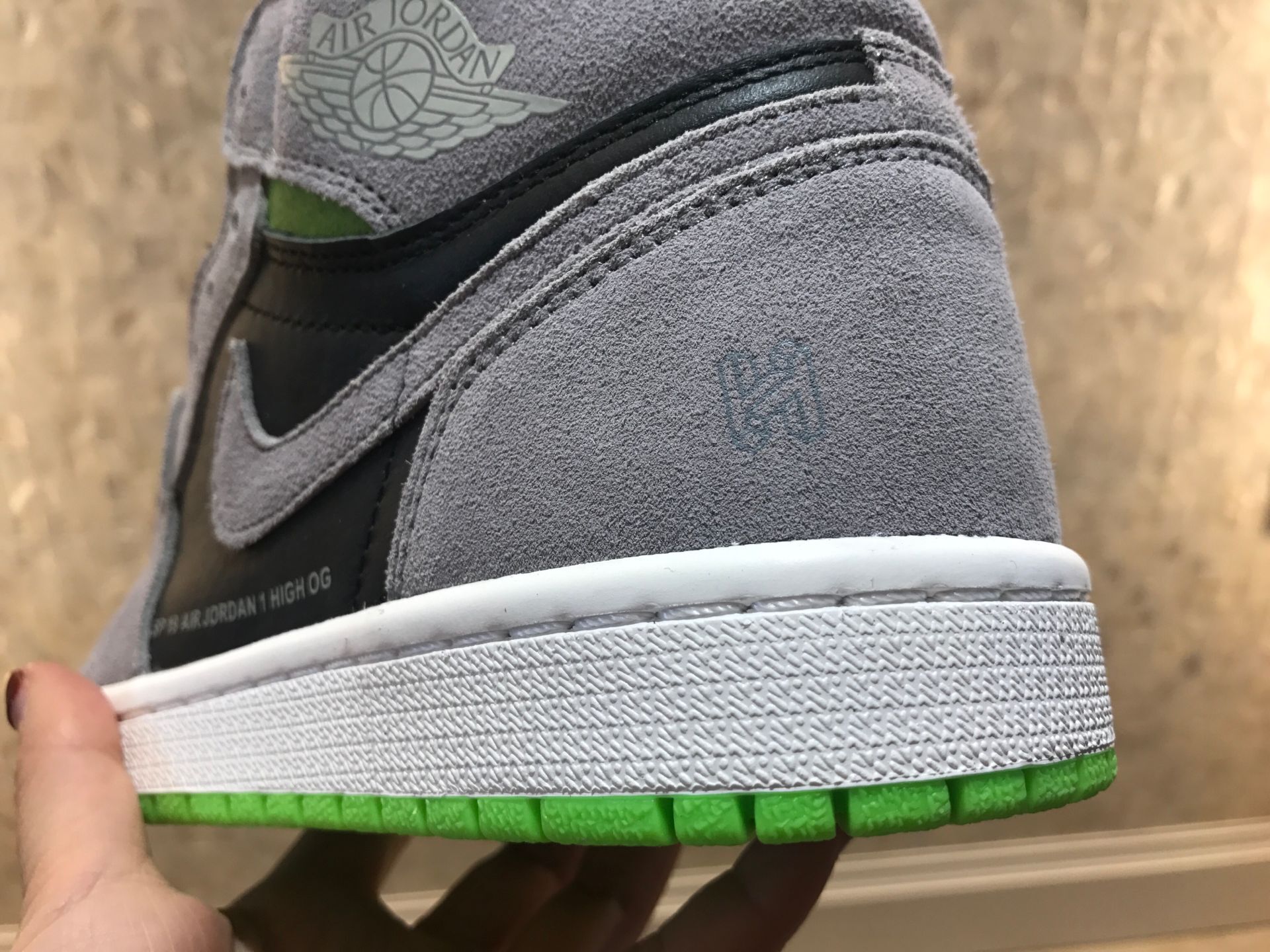 jordan air jordan 1 retro high - Gris Verde Negro
