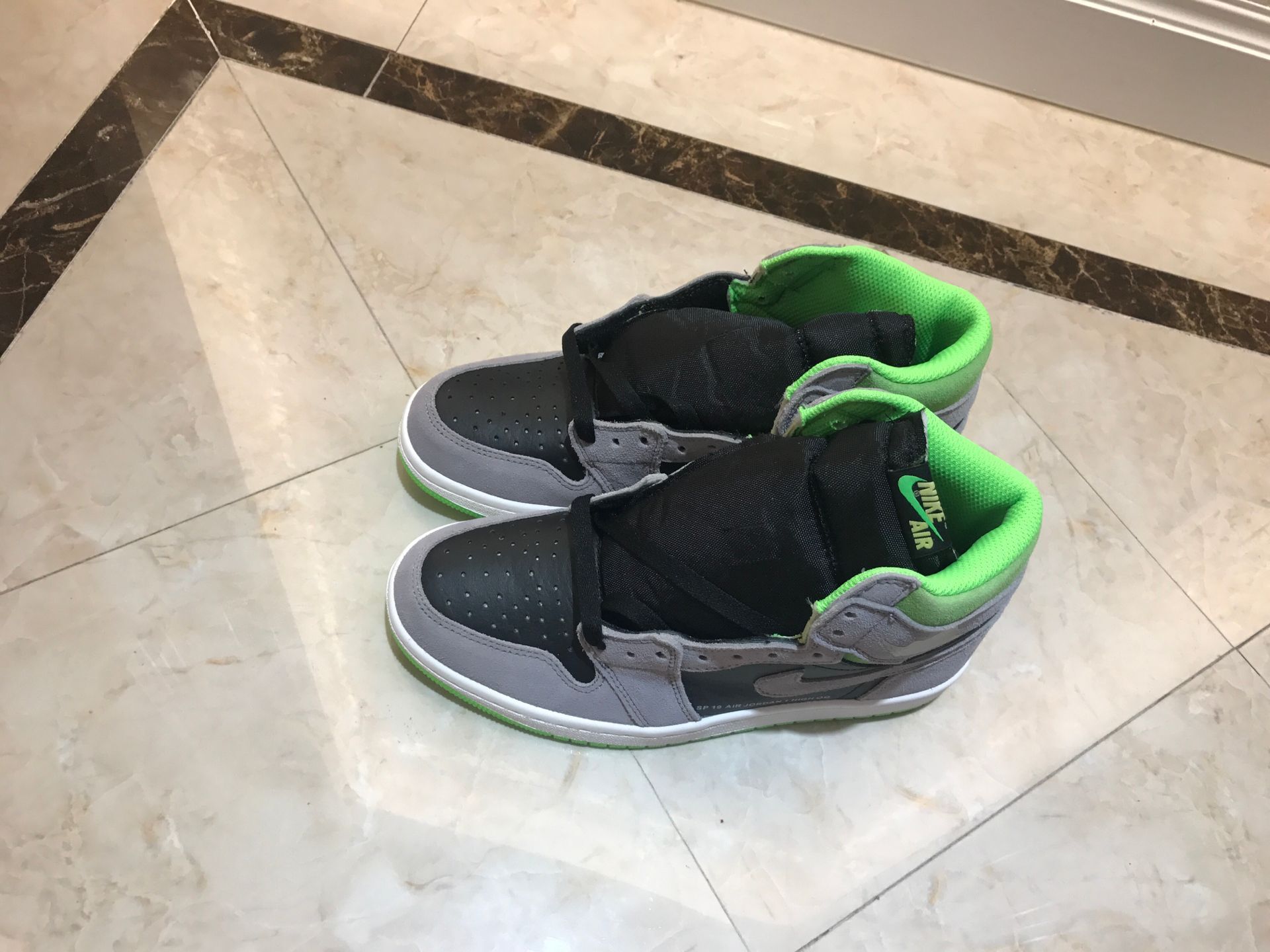 jordan air jordan 1 retro high - Gris Verde Negro