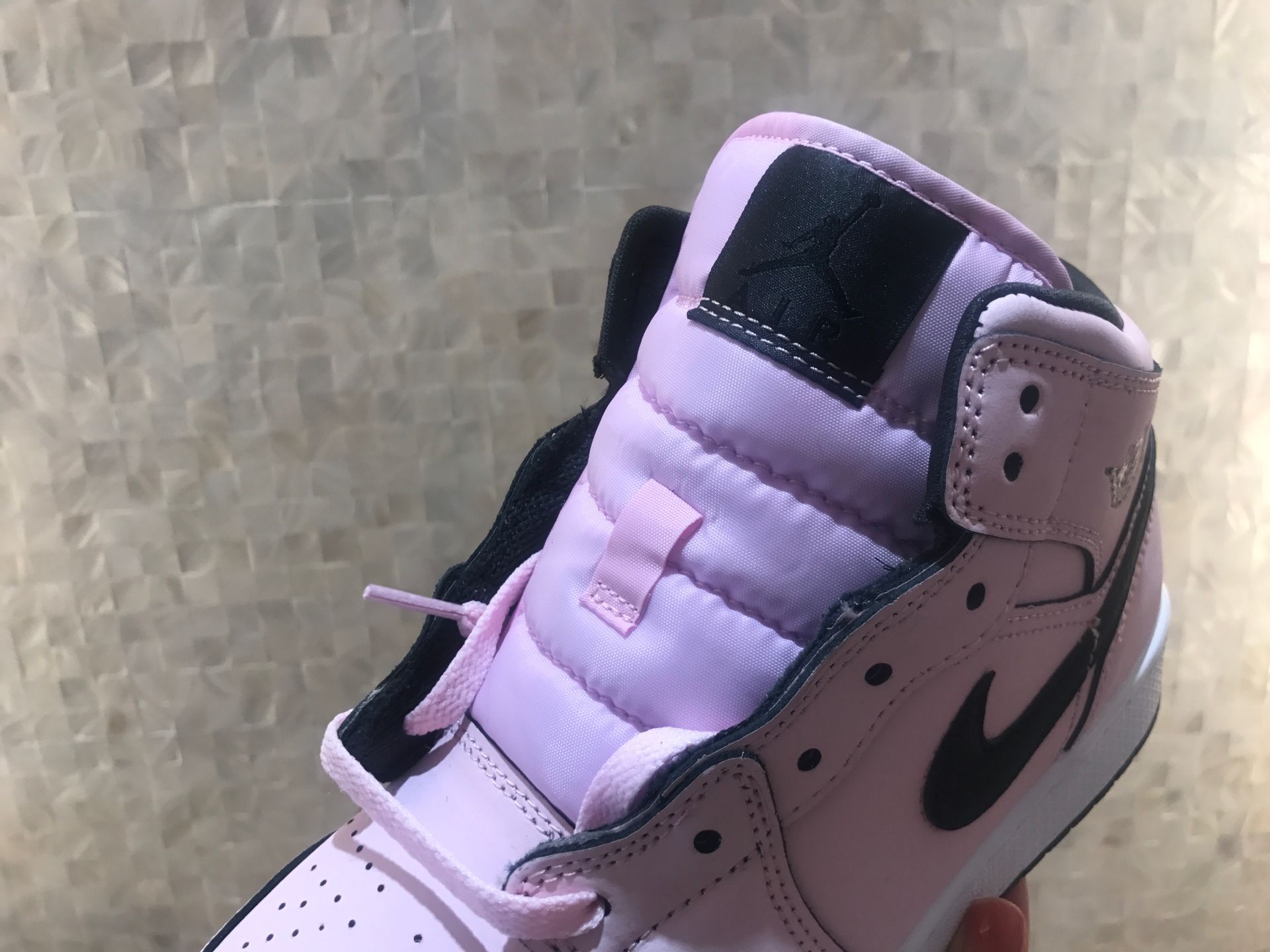 jordan air jordan 1 retro mid - Rosado Negro