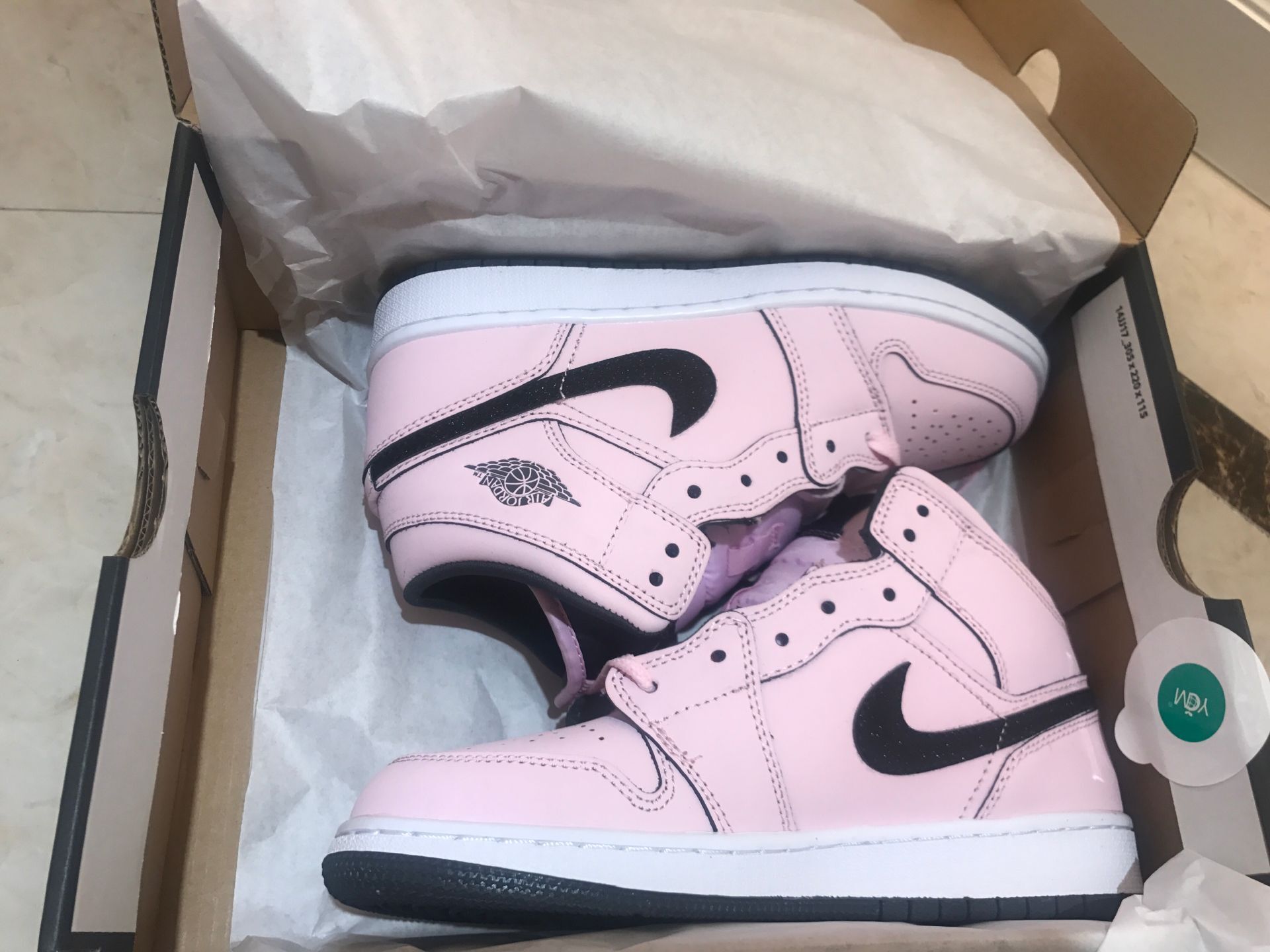 jordan air jordan 1 retro mid - Rosado Negro