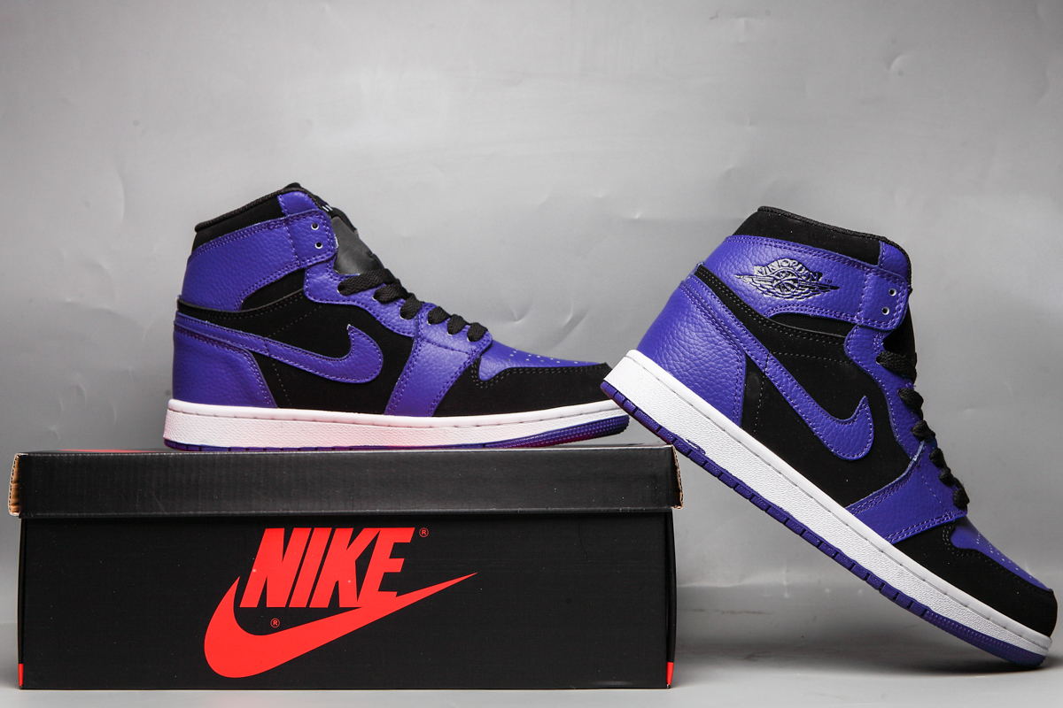 jordan air jordan 1 retro high - Morado Negro