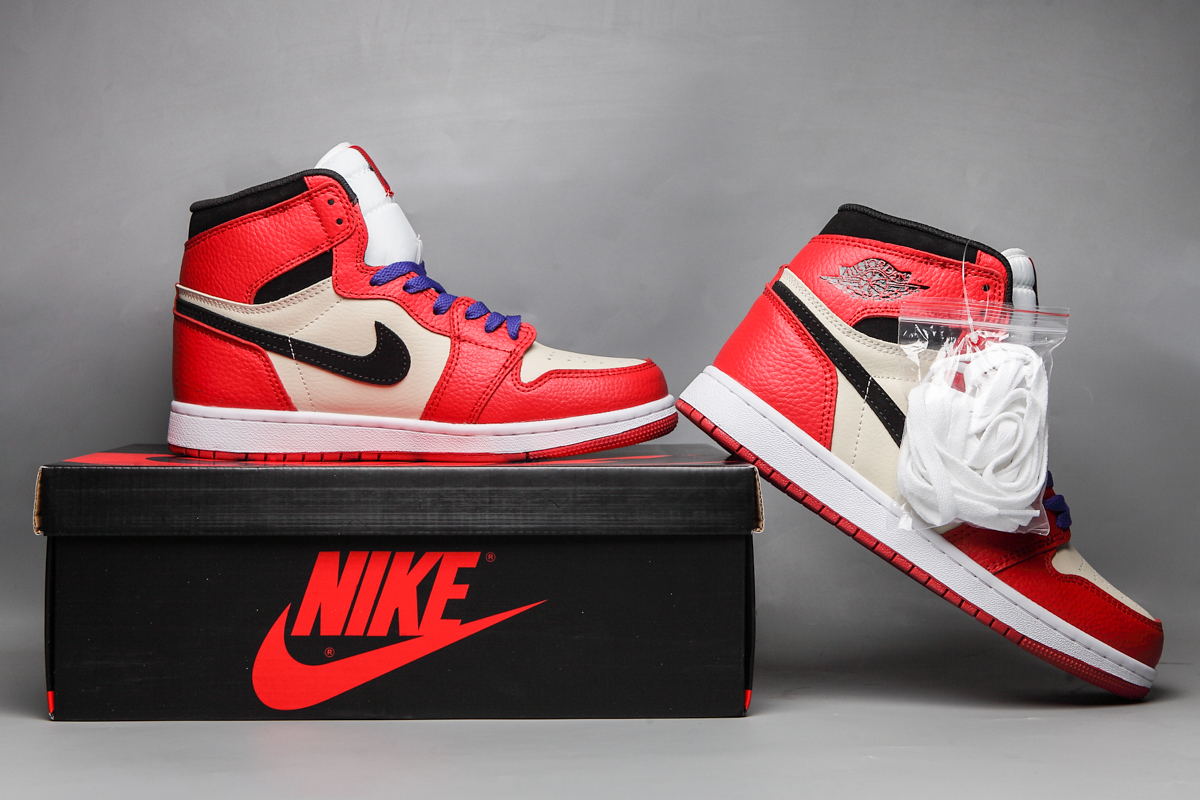 jordan air jordan 1 retro high - Rojo Morado Negro Blanco