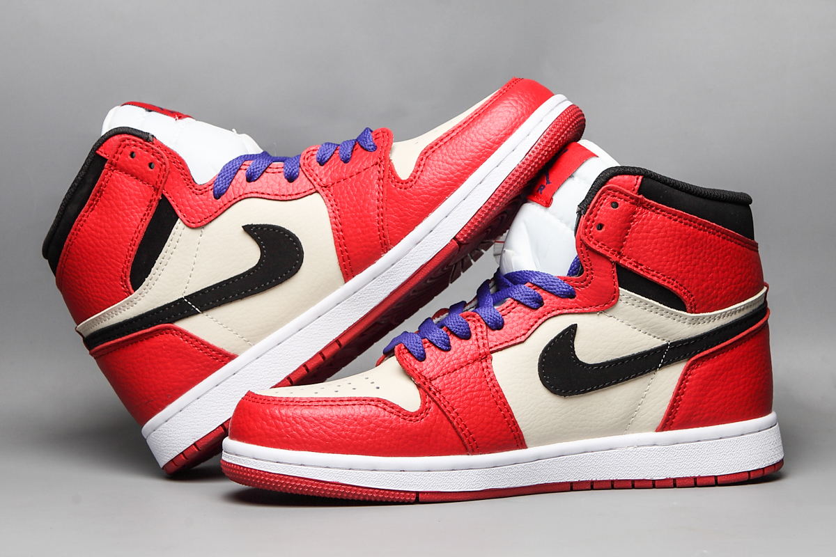 jordan air jordan 1 retro high - Rojo Morado Negro Blanco