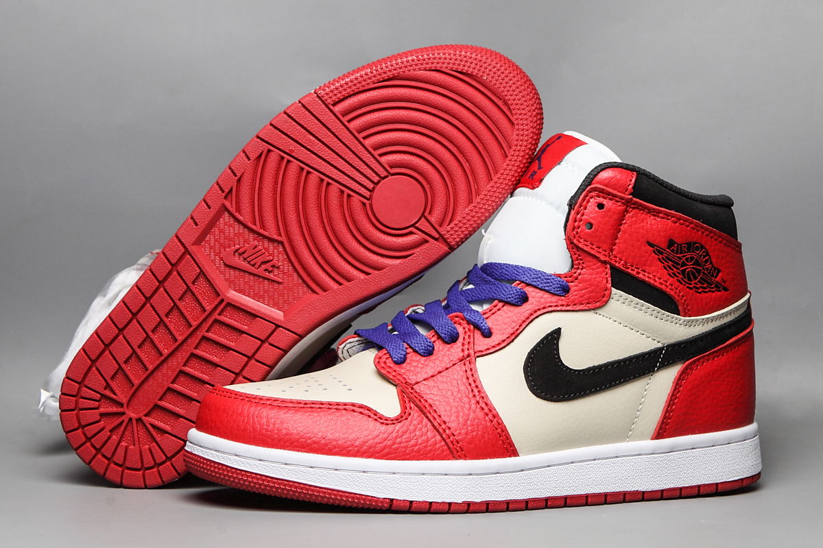 jordan air jordan 1 retro high - Rojo Morado Negro Blanco