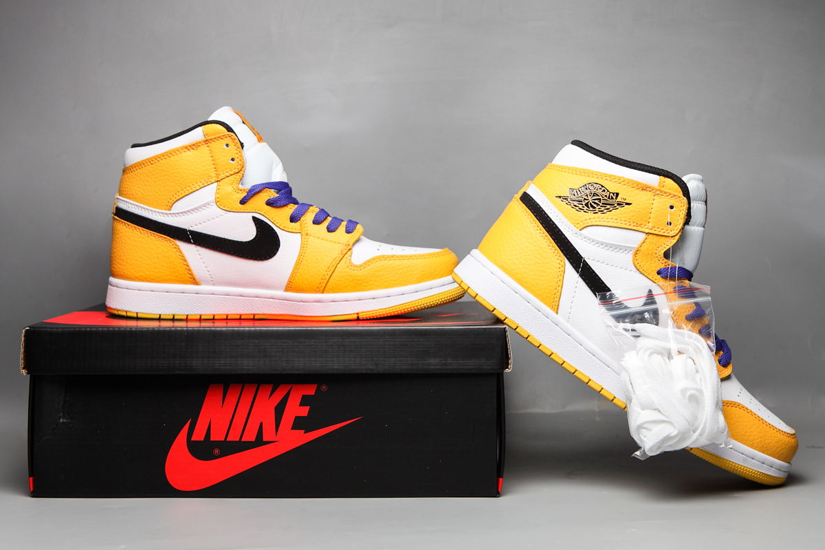 jordan air jordan 1 retro high - Negro Amarillo Morado Blanco