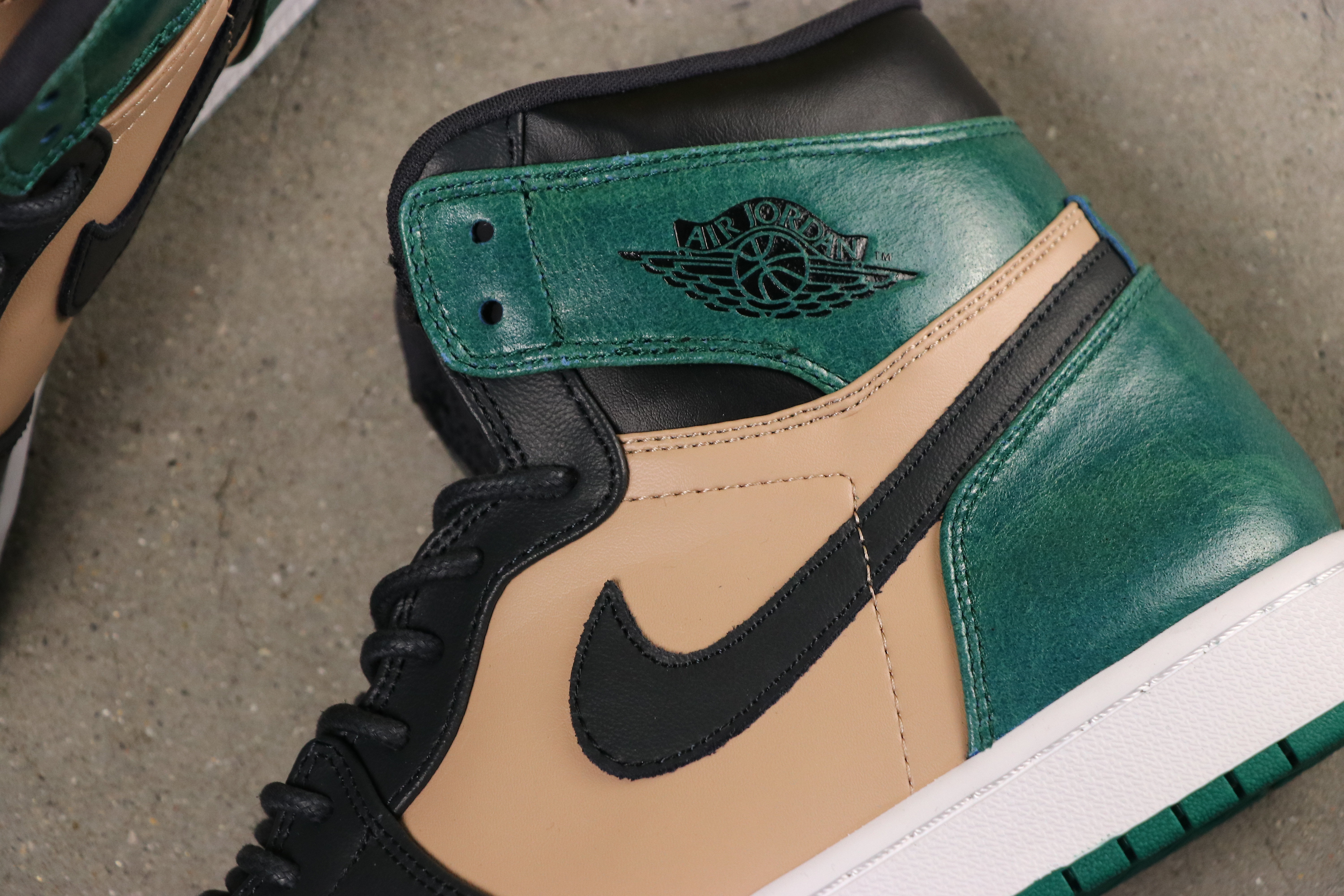 jordan air jordan 1 retro high - Negro Verde Cafe