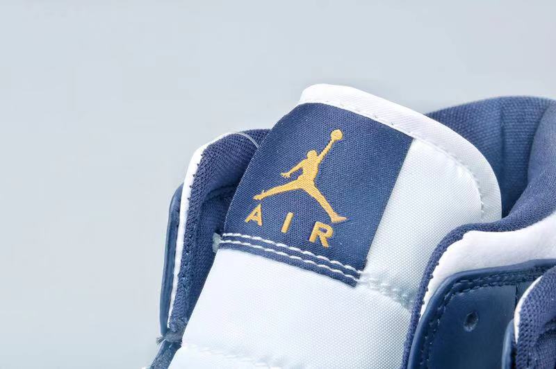jordan air jordan 1 retro mid - Azul Blanco