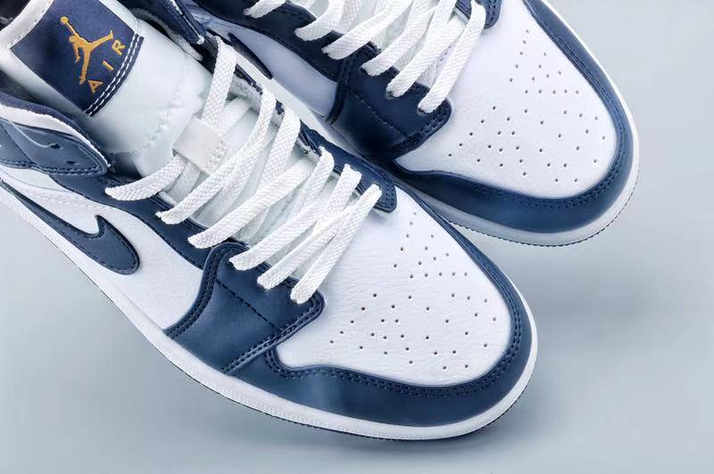 jordan air jordan 1 retro mid - Azul Blanco