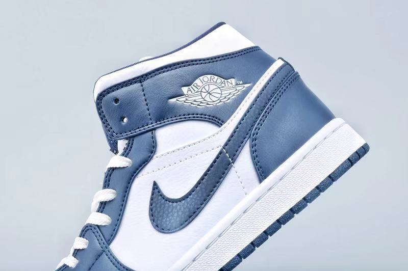 jordan air jordan 1 retro mid - Azul Blanco