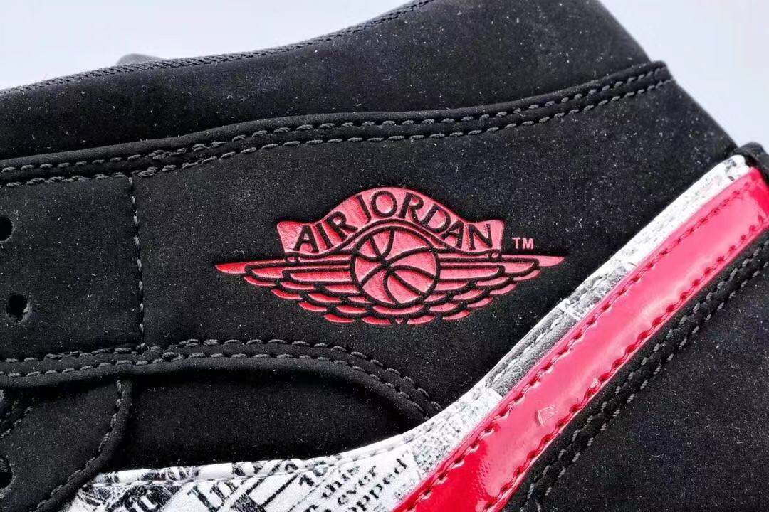 jordan air jordan 1 retro mid - Negro Gris Rojo