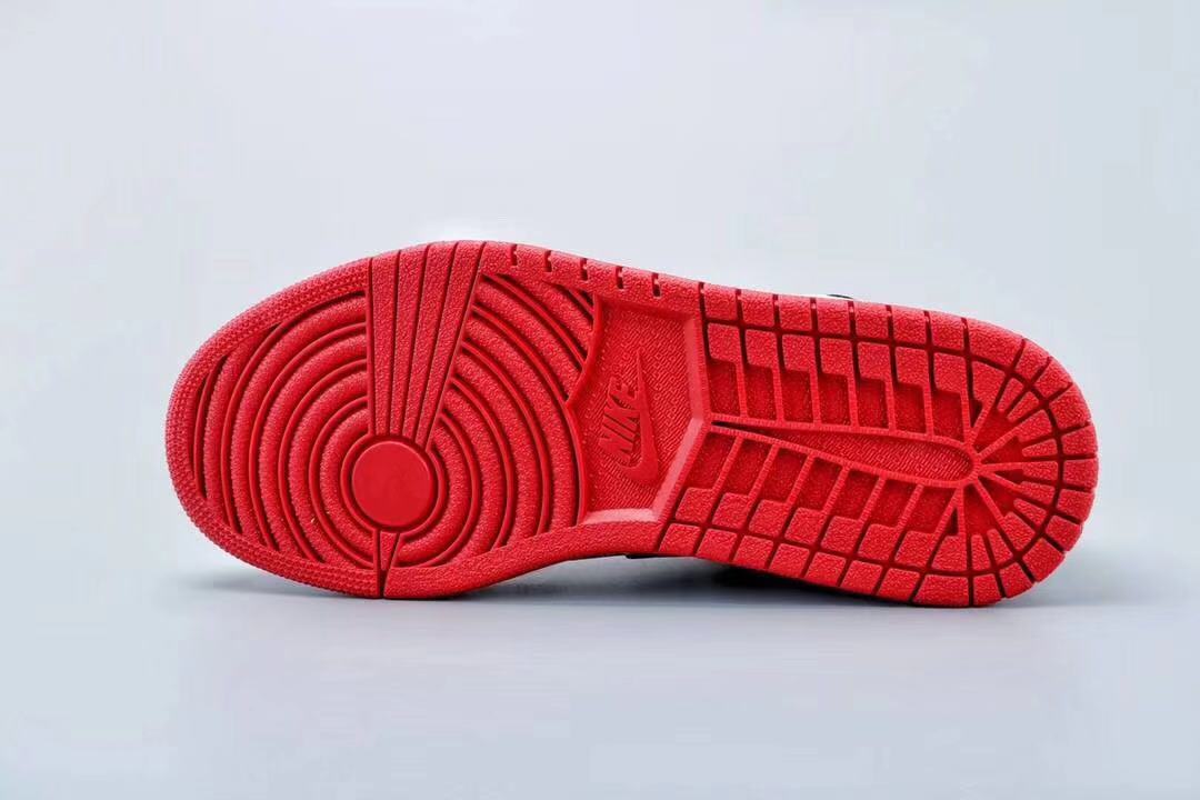 jordan air jordan 1 retro mid - Negro Gris Rojo