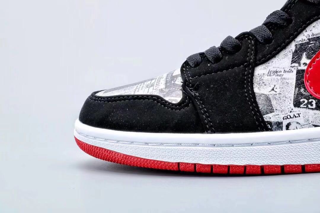 jordan air jordan 1 retro mid - Negro Gris Rojo