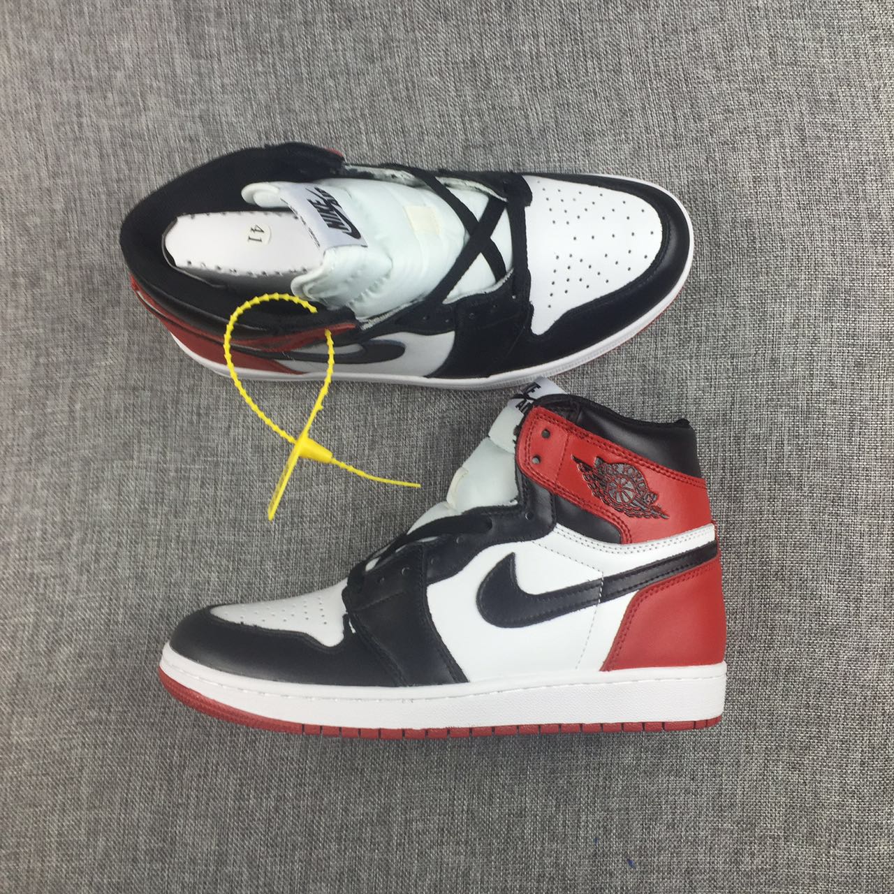 jordan air jordan 1 retro high - Blanco Rojo Negro