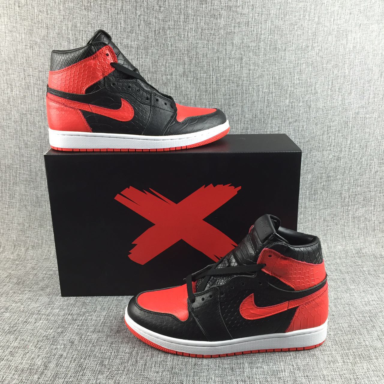 jordan air jordan 1 retro high - Negro Rojo