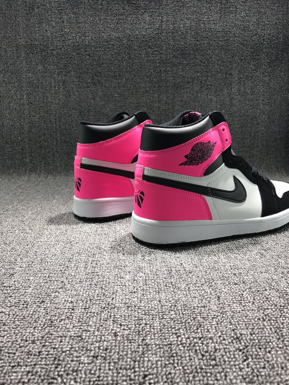 jordan air jordan 1 retro high - Negro Blanco Rosado