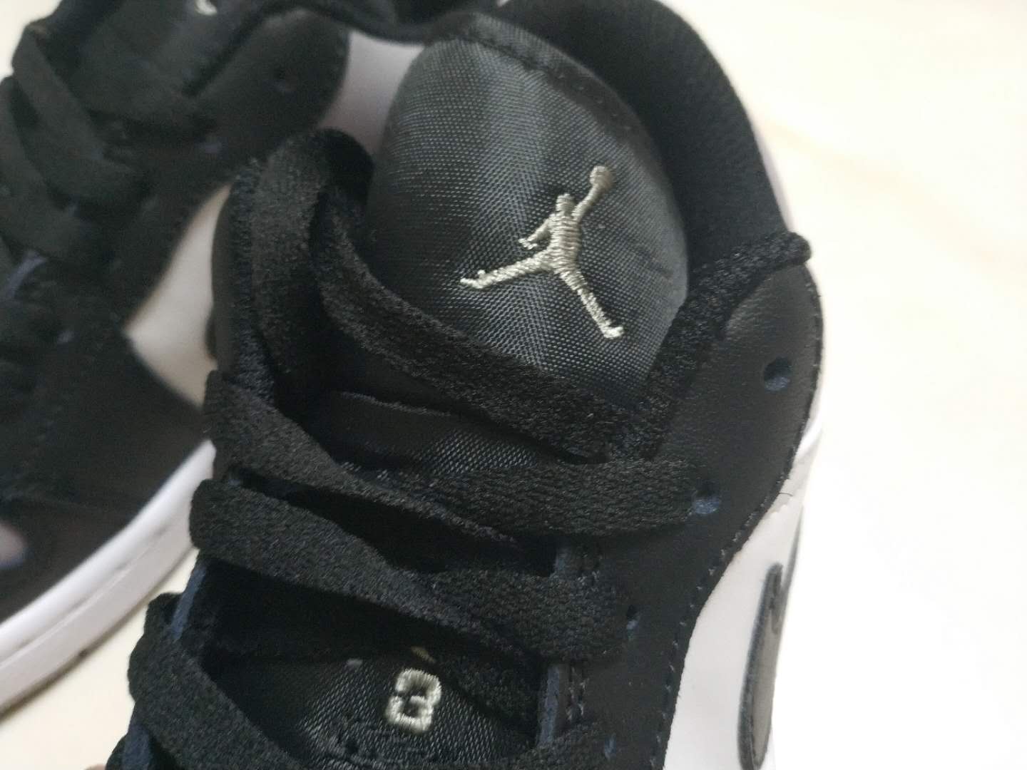 jordan air jordan 1 retro low - Gris Negro Blanco