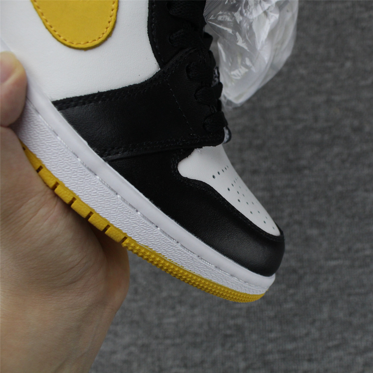 jordan air jordan 1 retro high - Blanco Negro Amarillo
