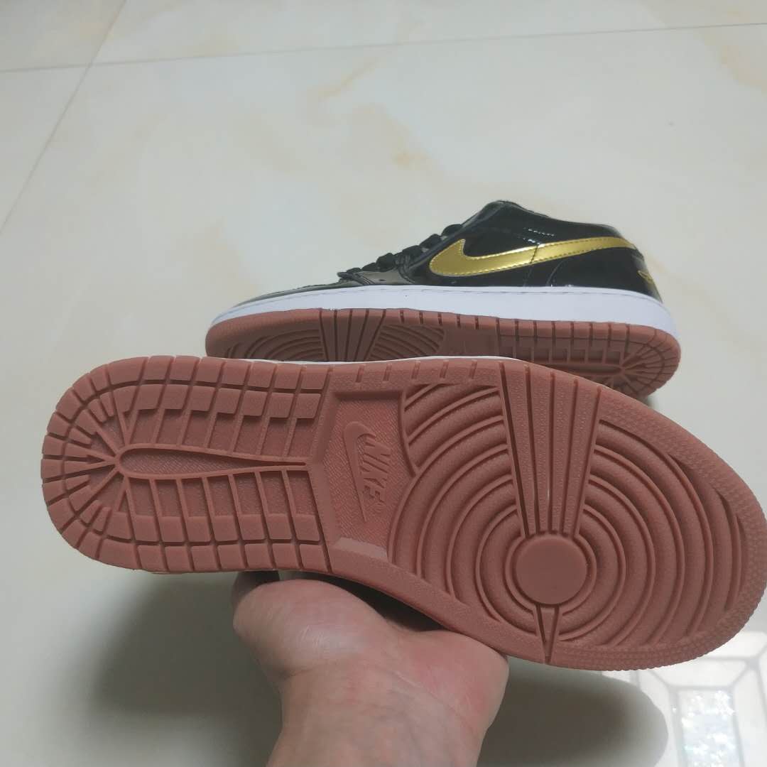 jordan air jordan 1 retro low - Negro Dorado