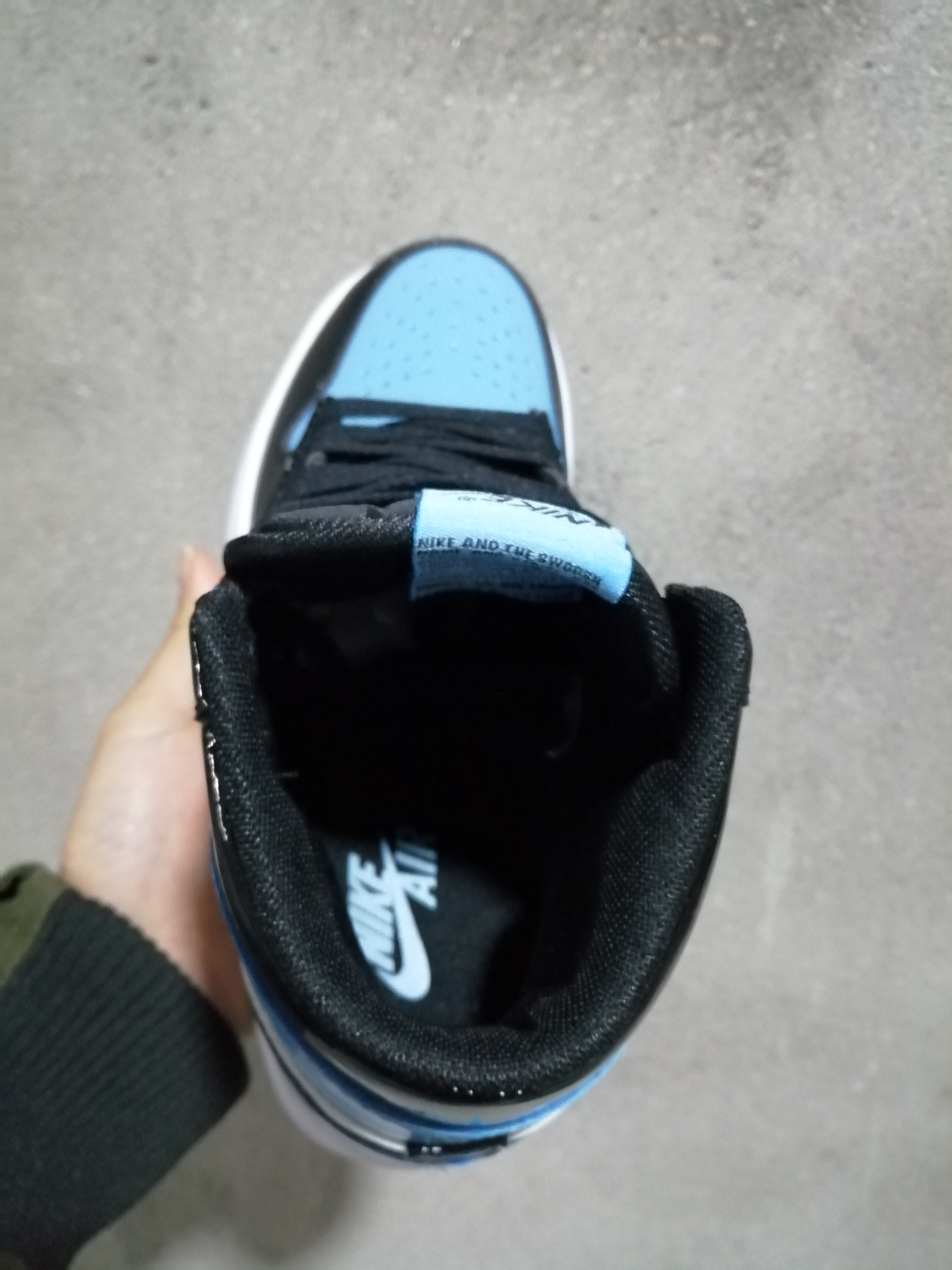 jordan air jordan 1 retro high - Negro Celeste Blanco