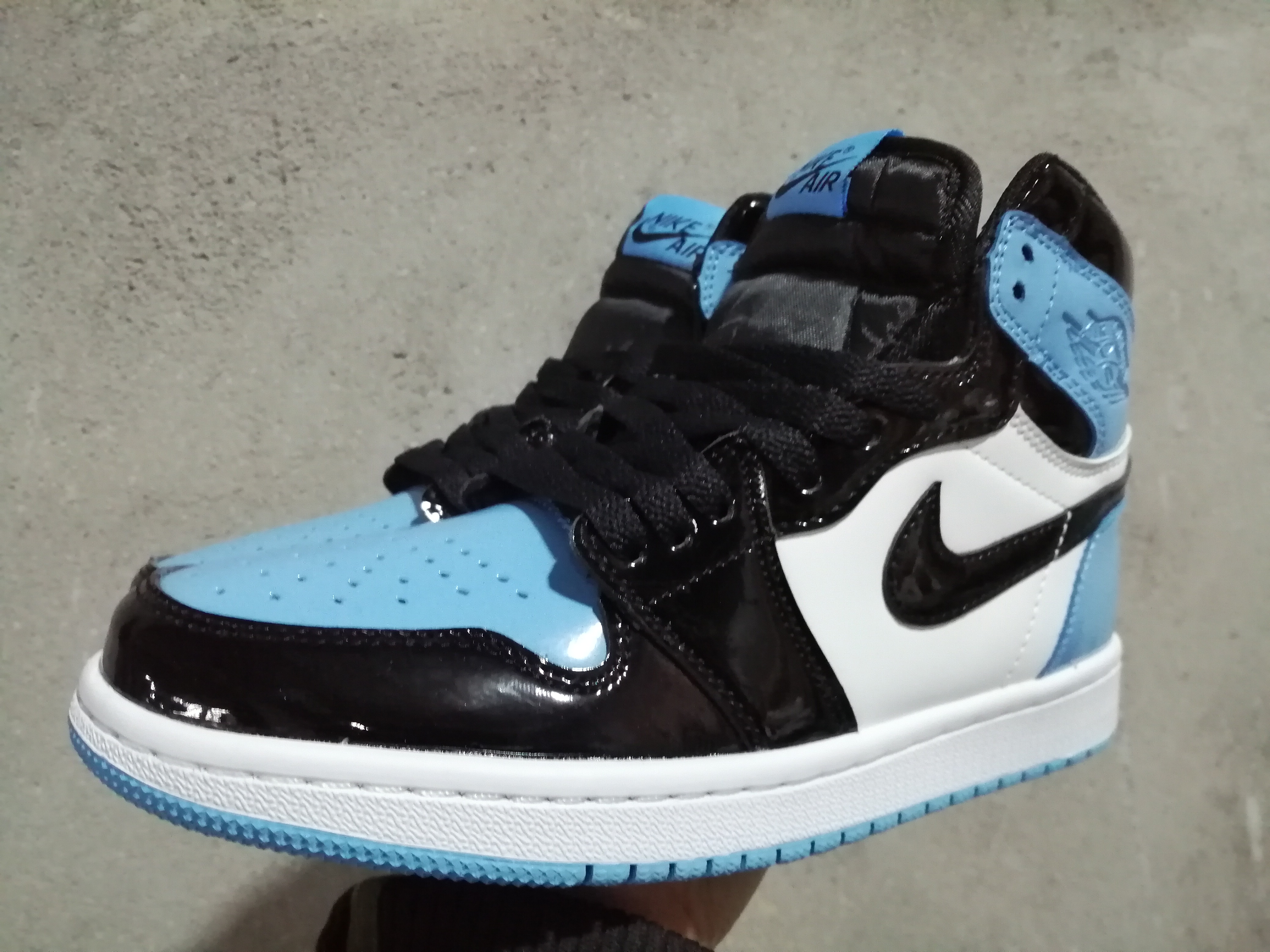 jordan air jordan 1 retro high - Negro Celeste Blanco