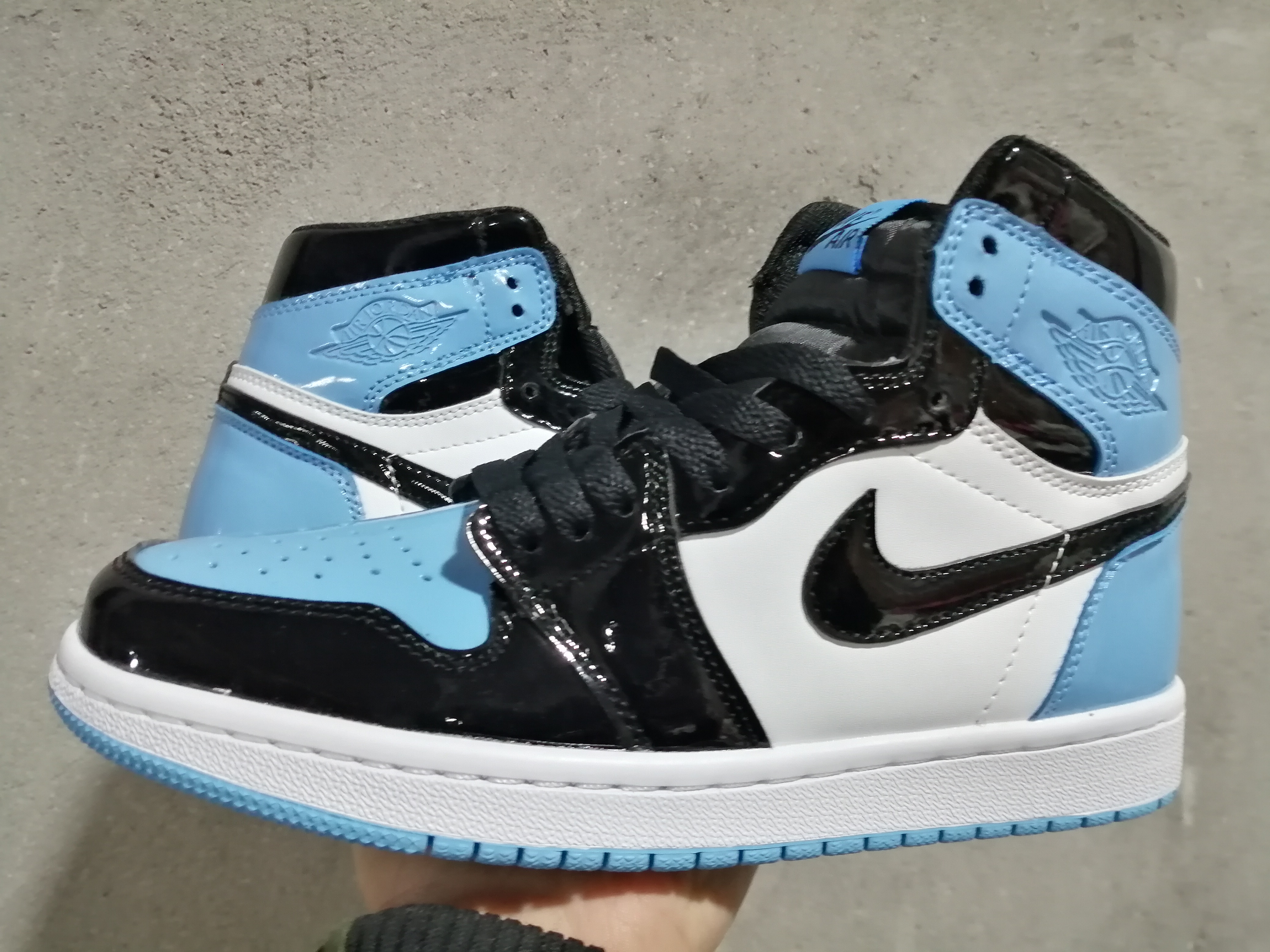 jordan air jordan 1 retro high - Negro Celeste Blanco
