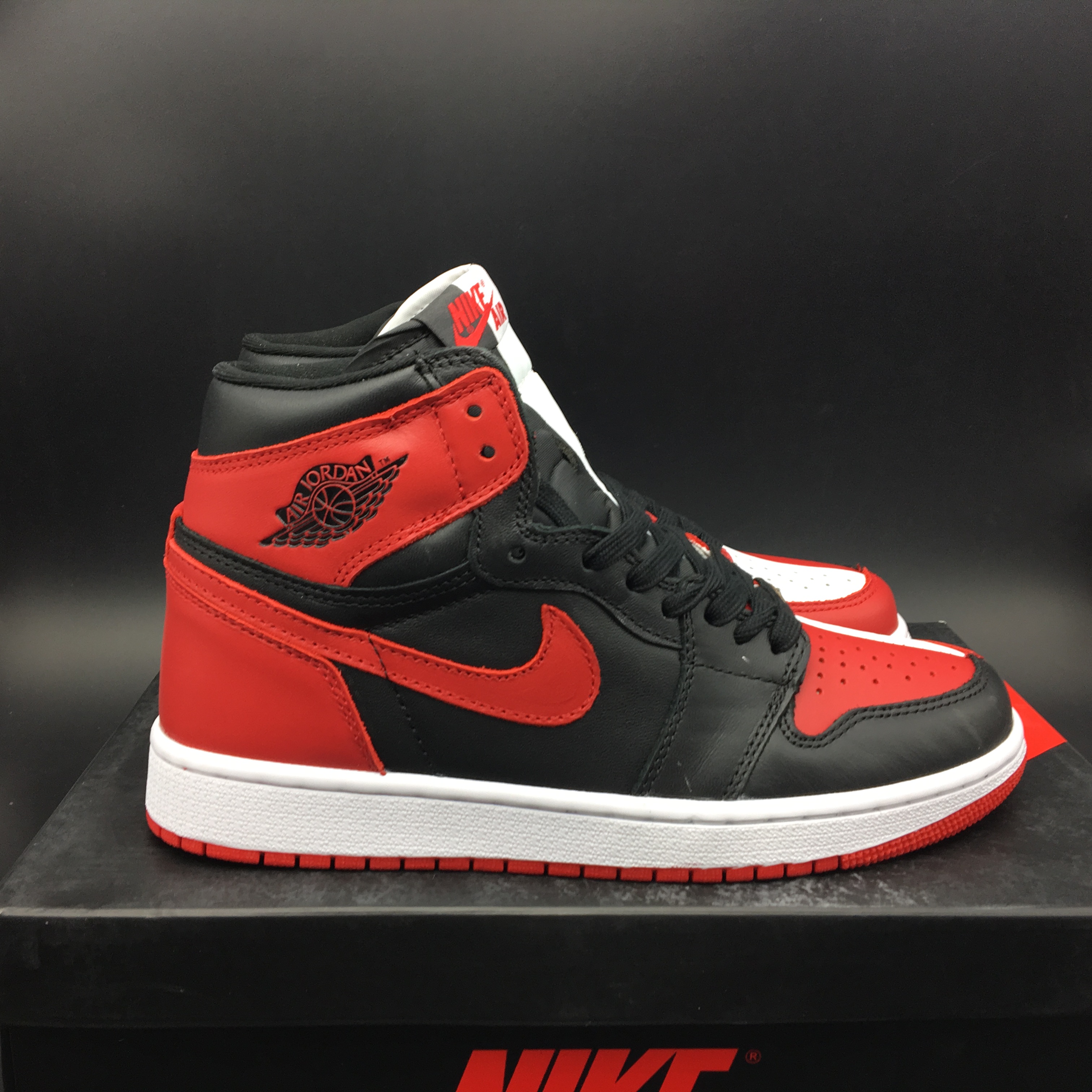 jordan air jordan 1 retro high - Negro Rojo Blanco