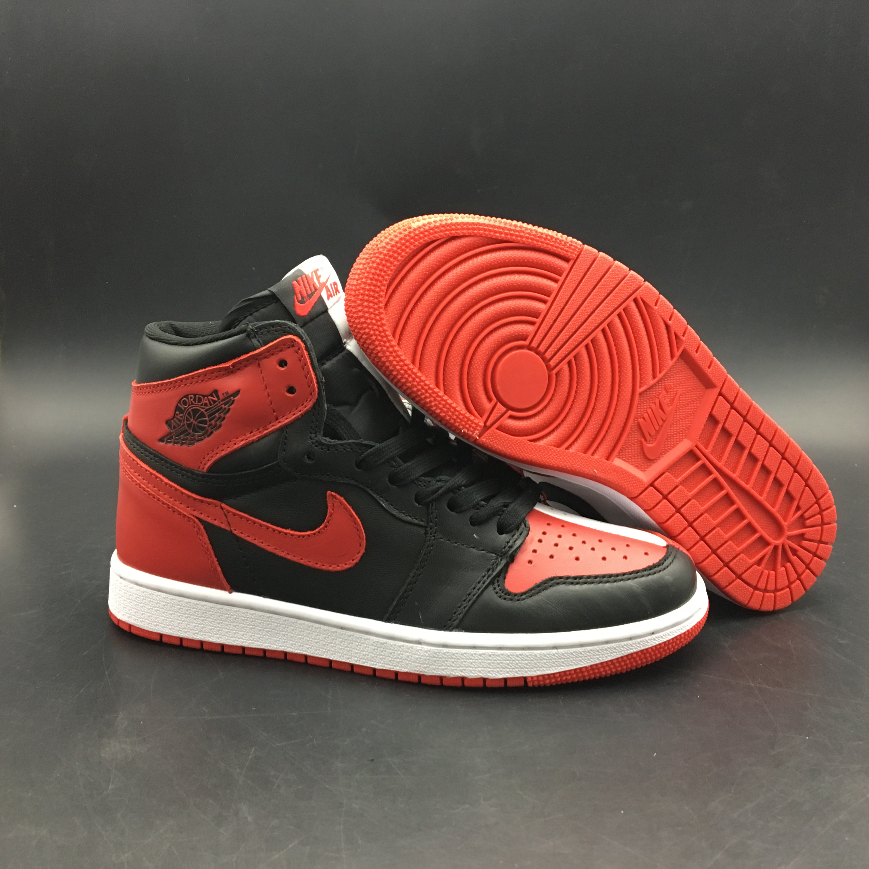 jordan air jordan 1 retro high - Negro Rojo Blanco