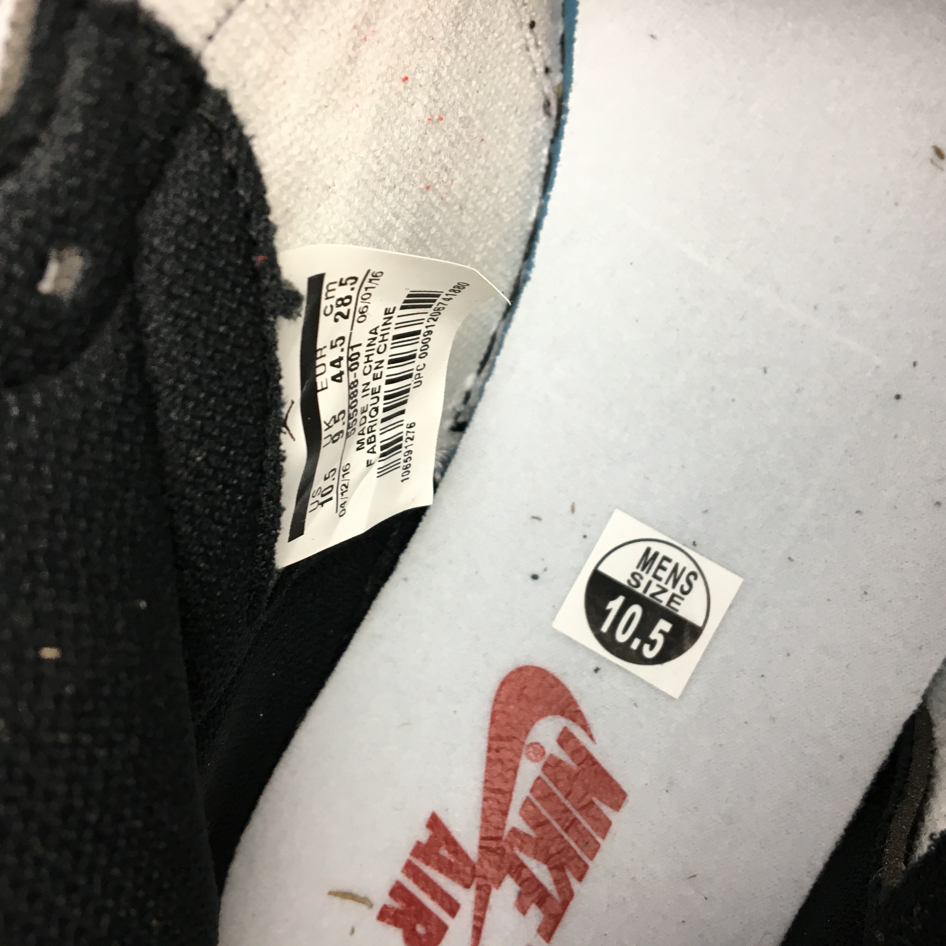jordan air jordan 1 retro high - Negro Rojo
