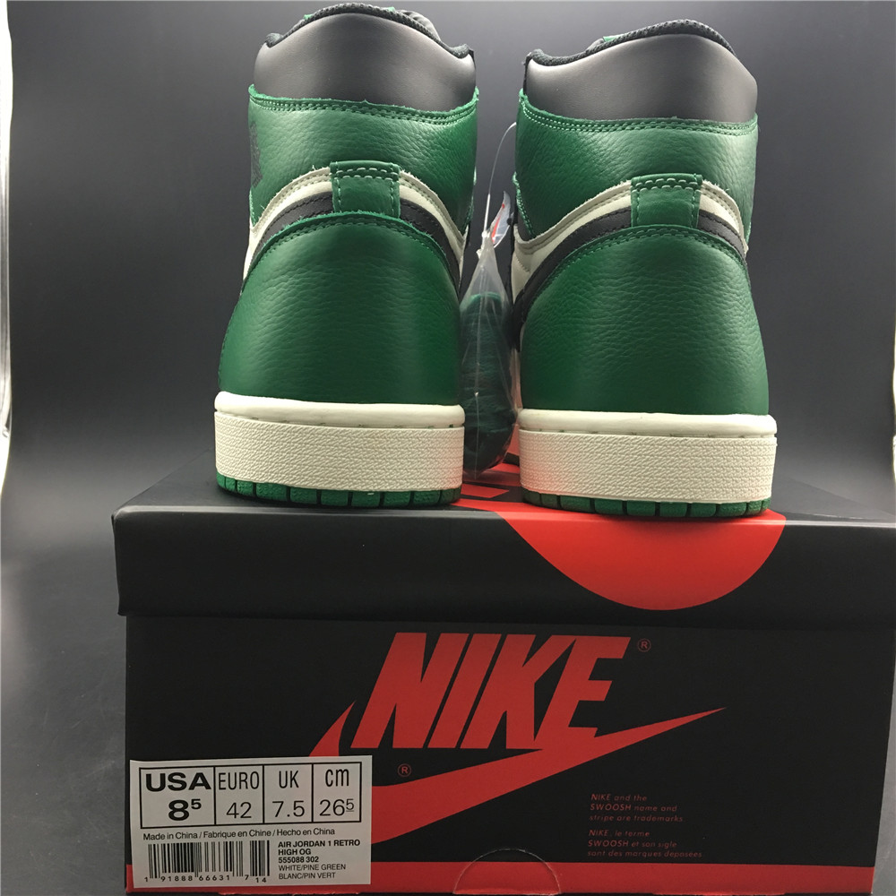 jordan air jordan 1 retro high - Negro Verde Blanco