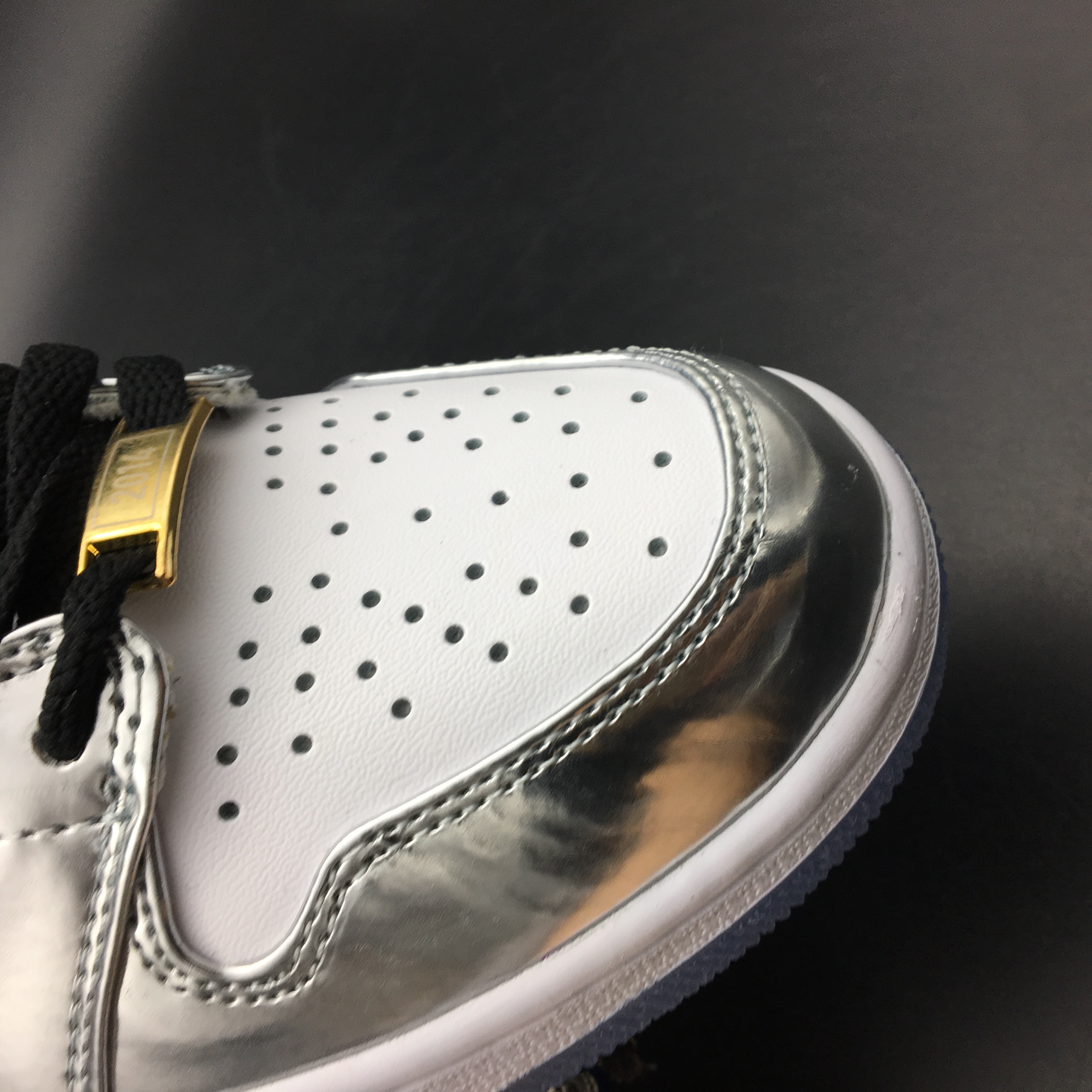 jordan air jordan 1 retro high - Plateado Blanco Negro