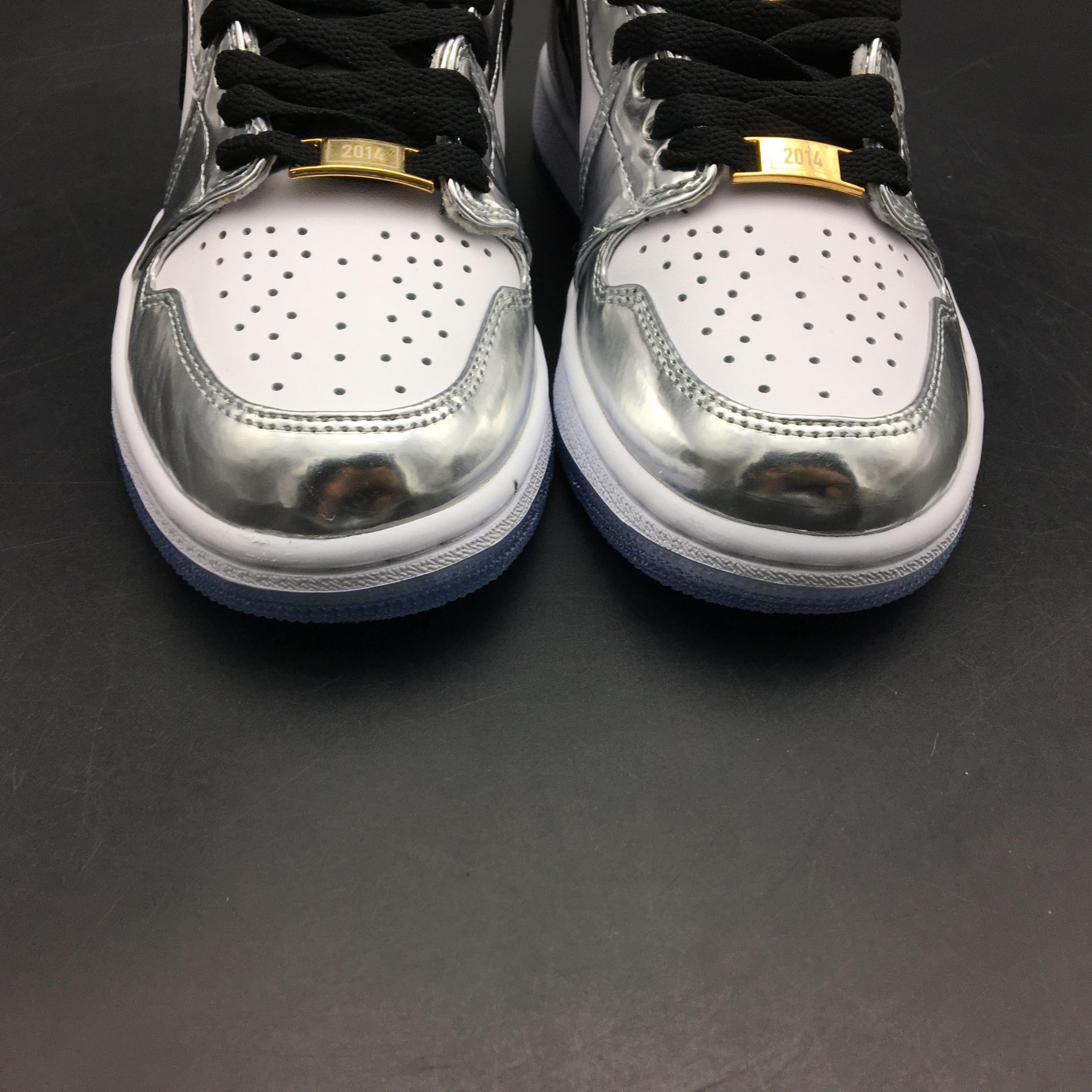 jordan air jordan 1 retro high - Plateado Blanco Negro