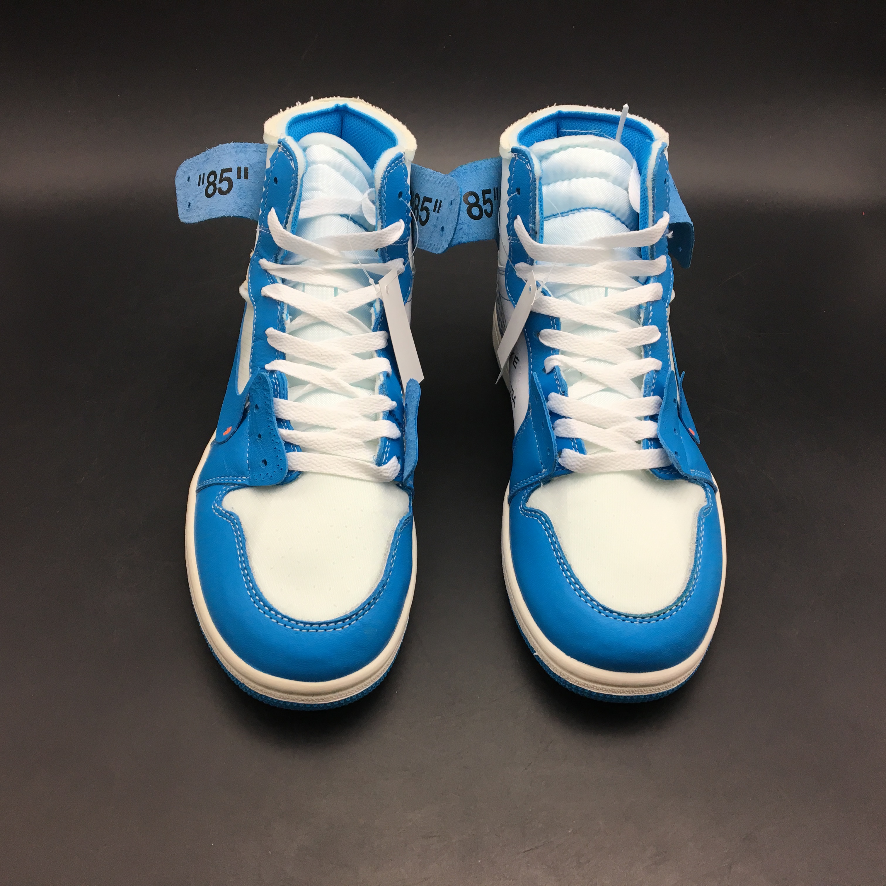 jordan air jordan 1 retro mid - Celeste Gris Blanco