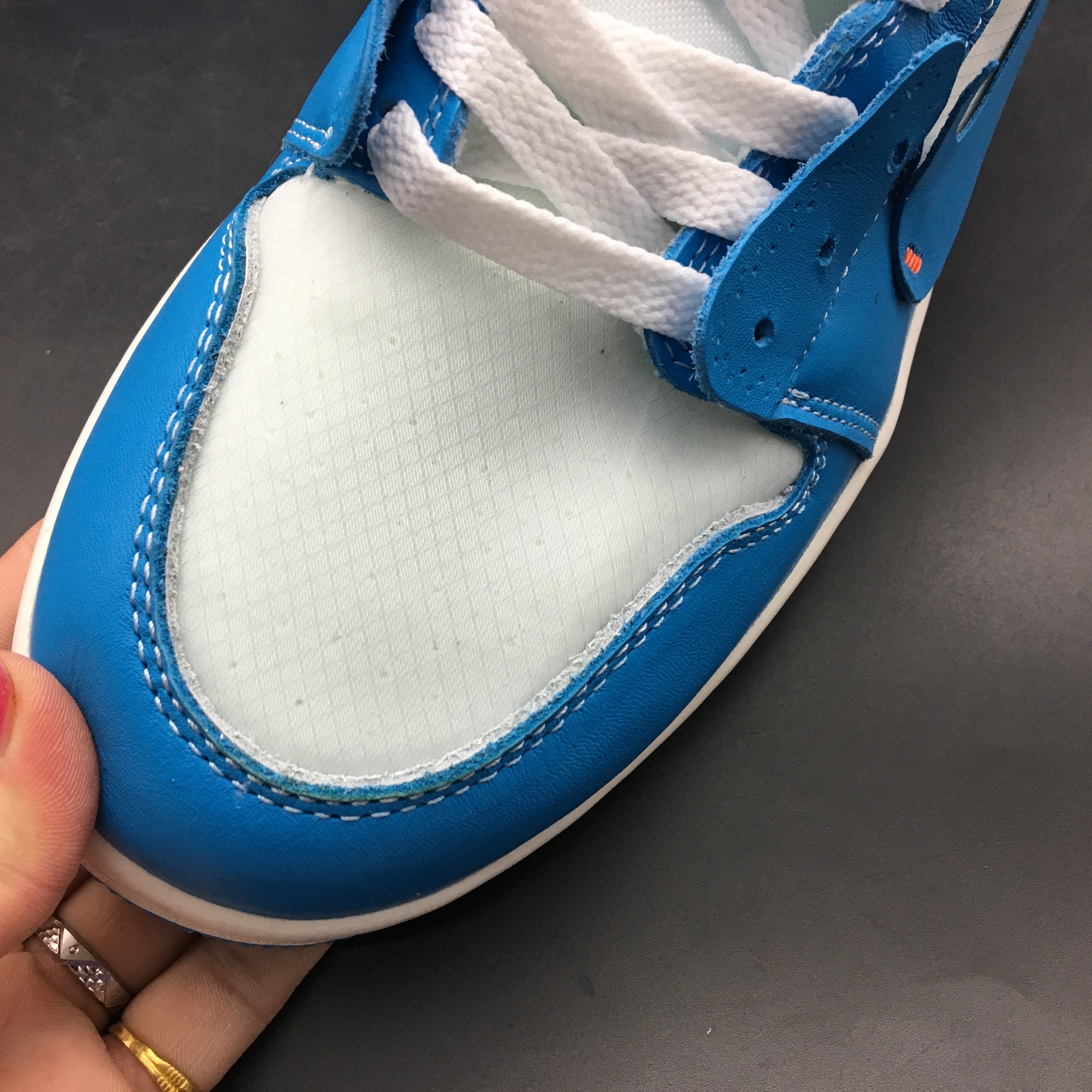 jordan air jordan 1 retro mid - Celeste Gris Blanco