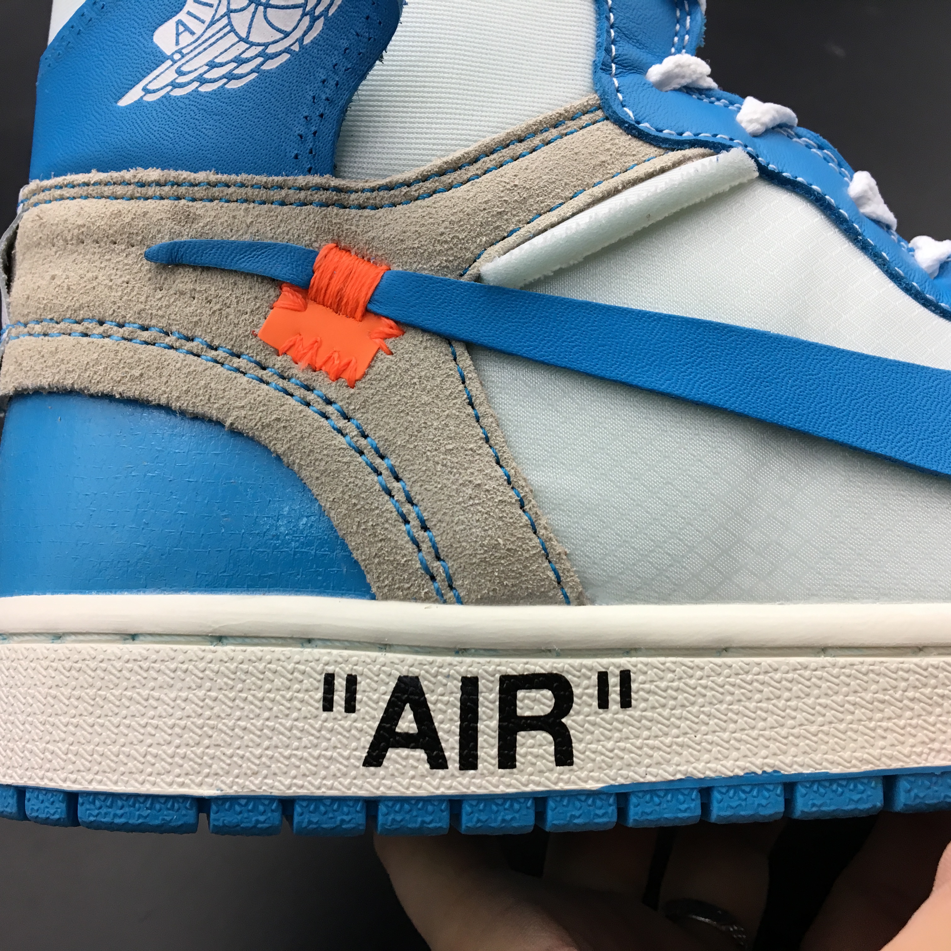 jordan air jordan 1 retro mid - Celeste Gris Blanco