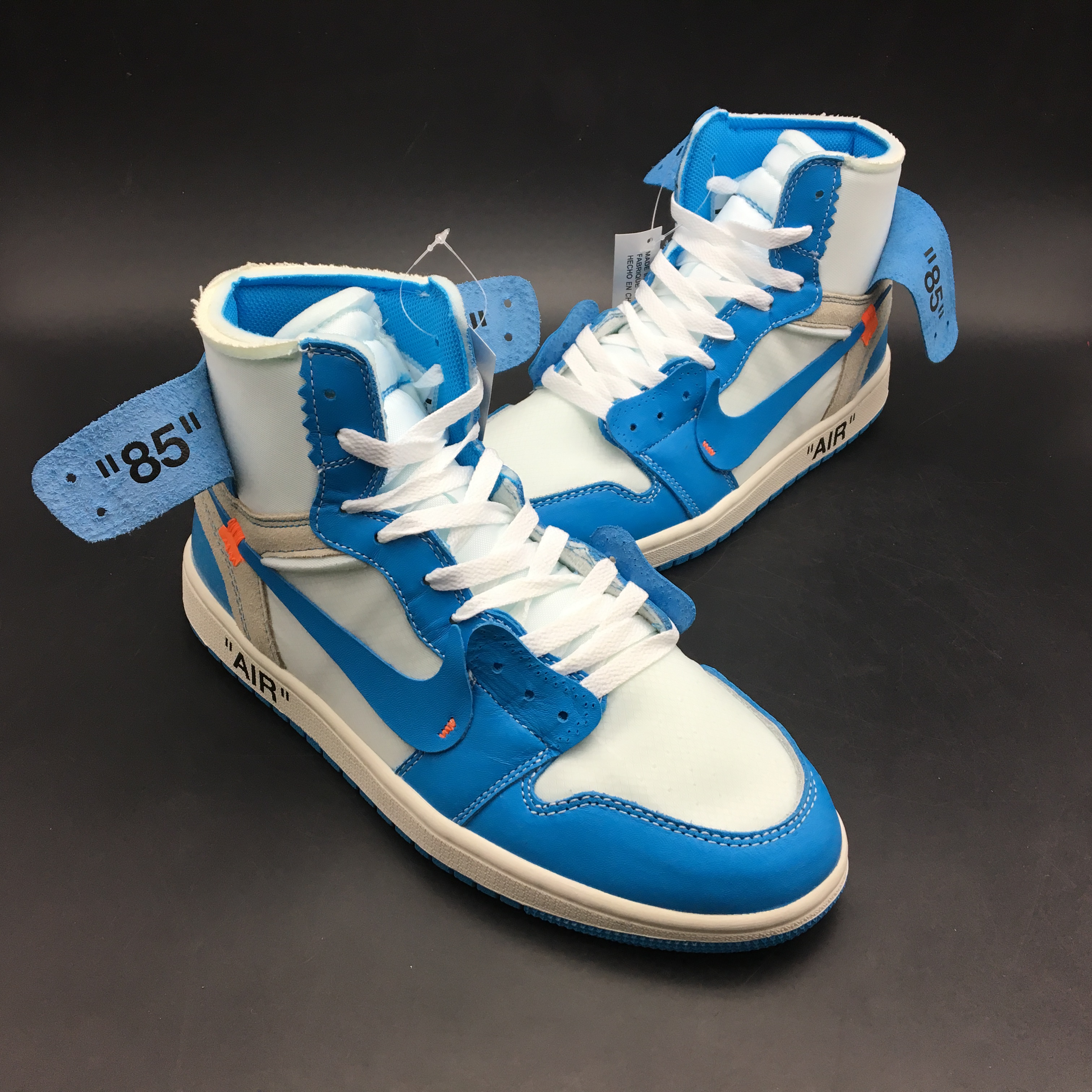 jordan air jordan 1 retro mid - Celeste Gris Blanco