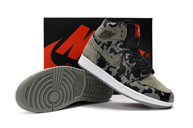 jordan air jordan 1 retro high - Gris Negro