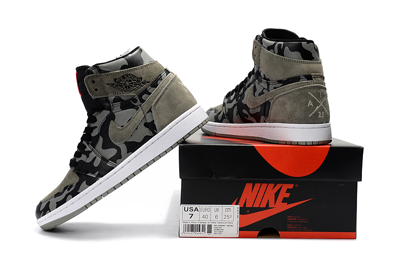 jordan air jordan 1 retro high - Gris Negro