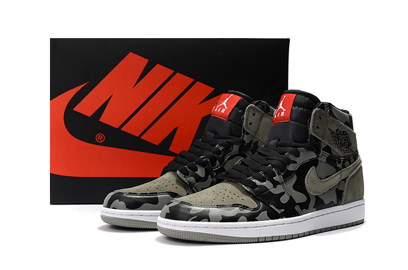 jordan air jordan 1 retro high - Gris Negro