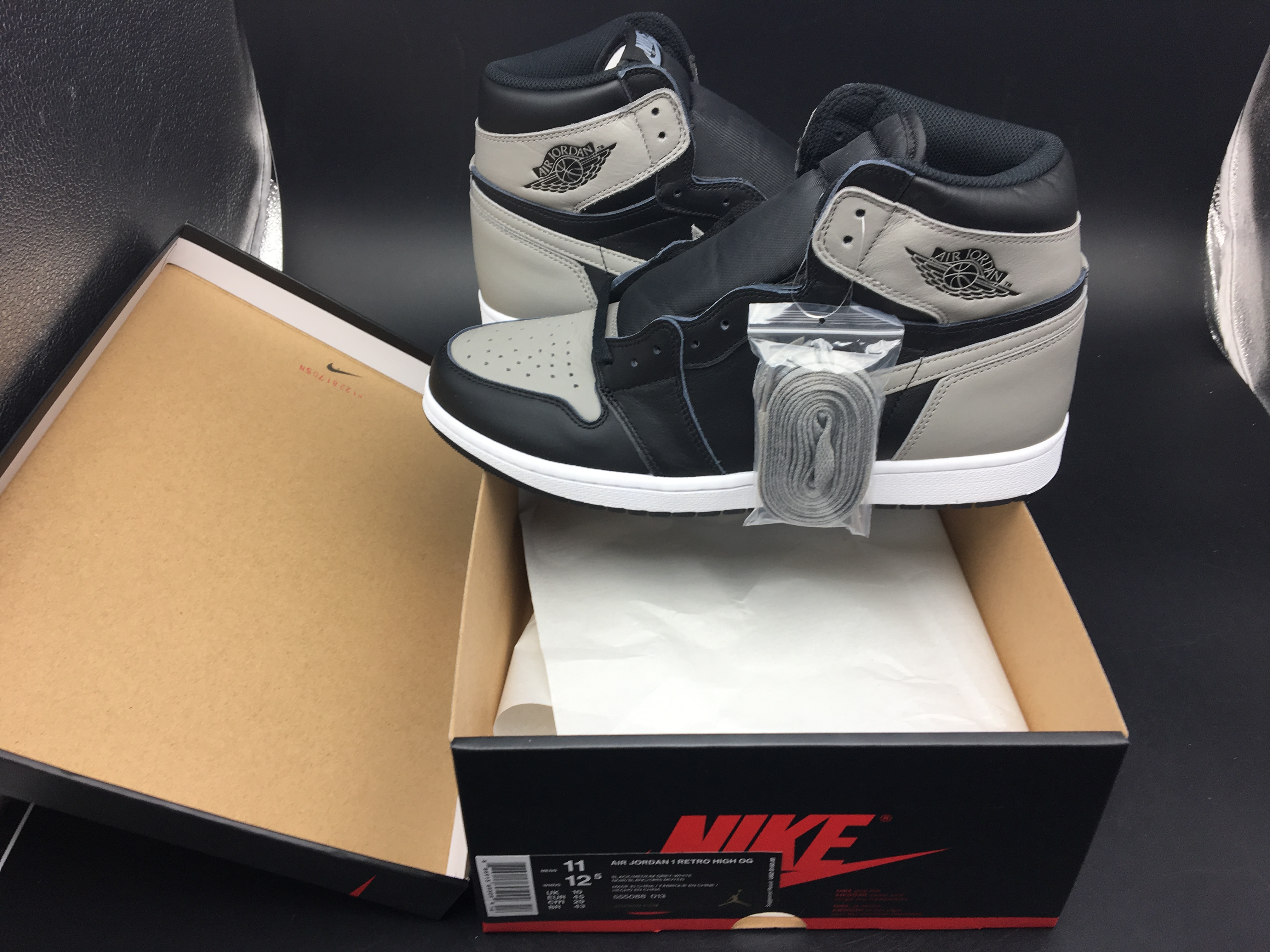 jordan air jordan 1 retro high - Negro Gris